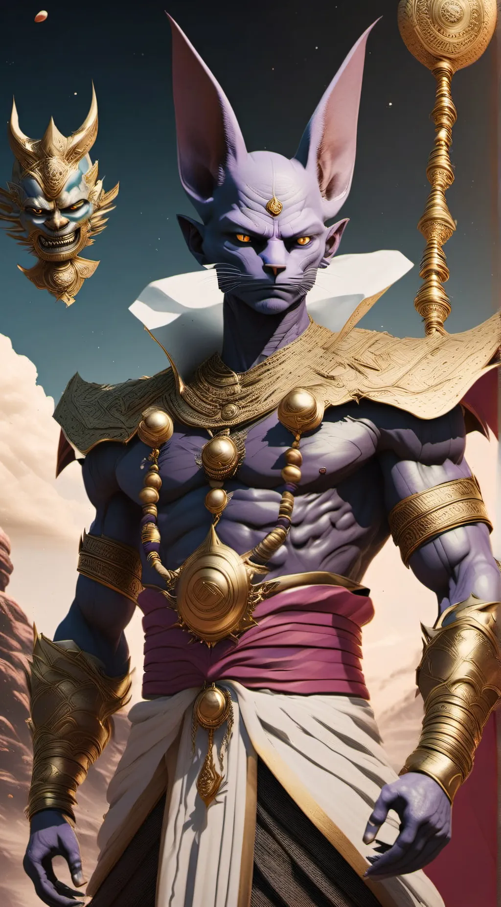 ai character: BEERUS background