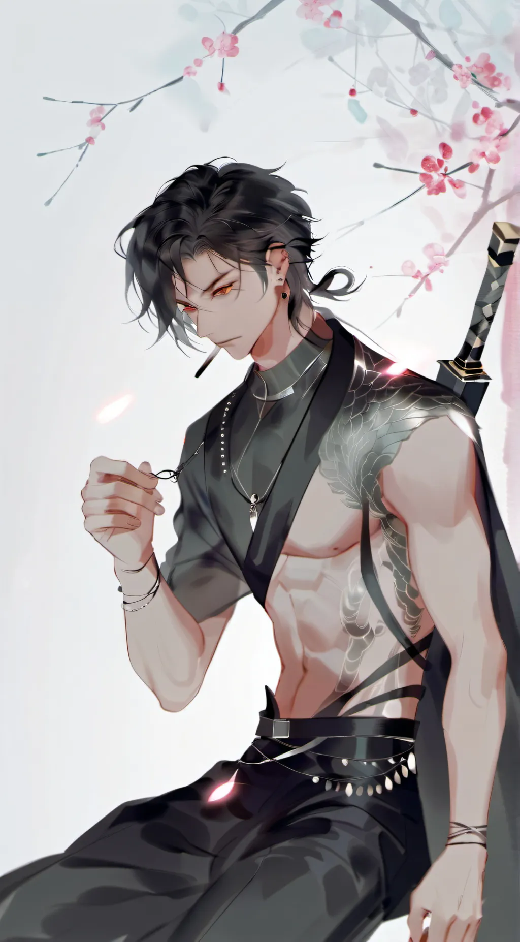 ai character: Levi  background