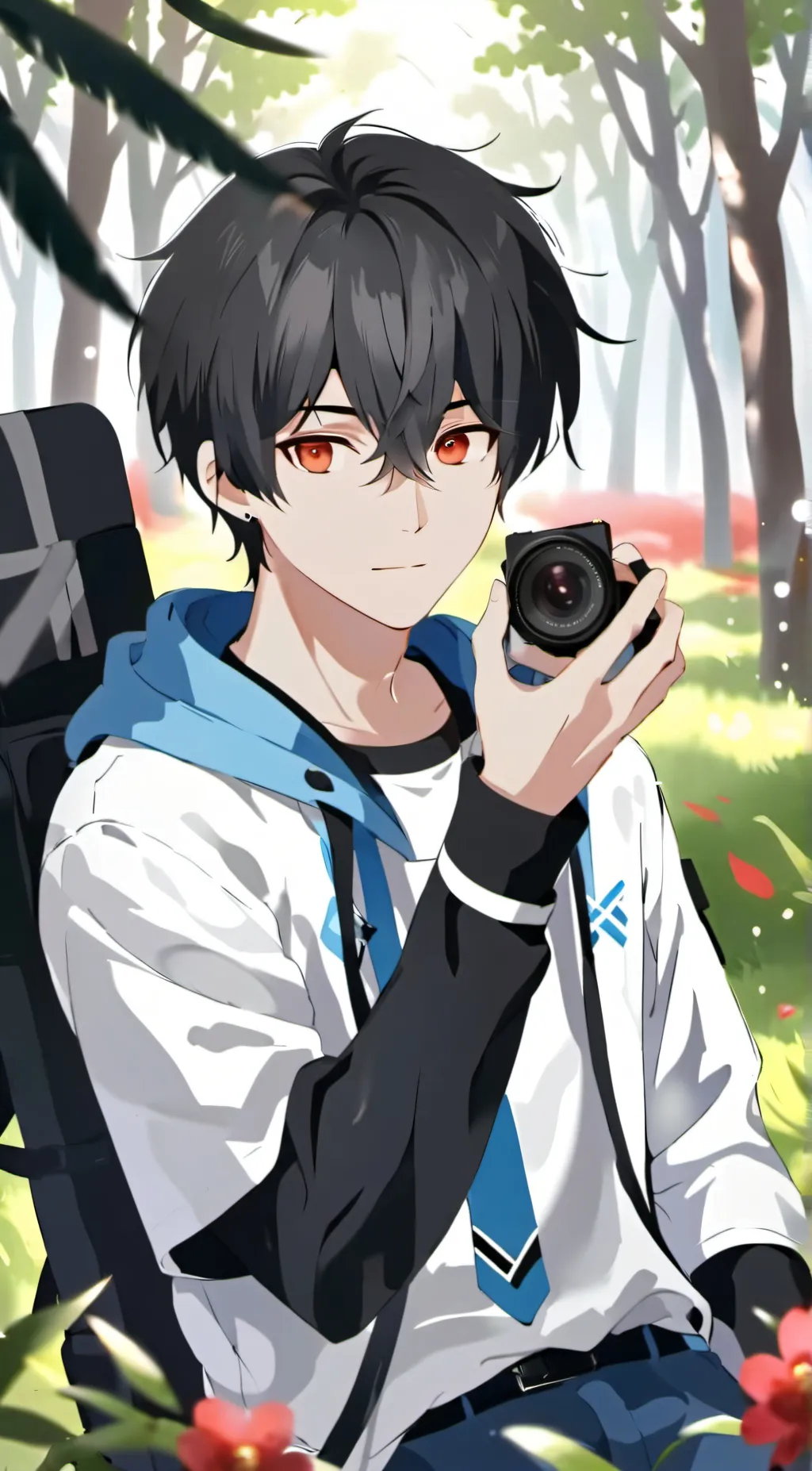 ai character: ash background