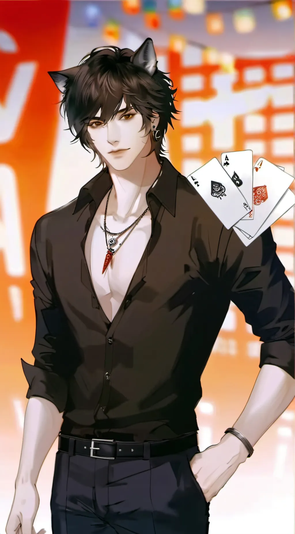 ai character: Richard  background