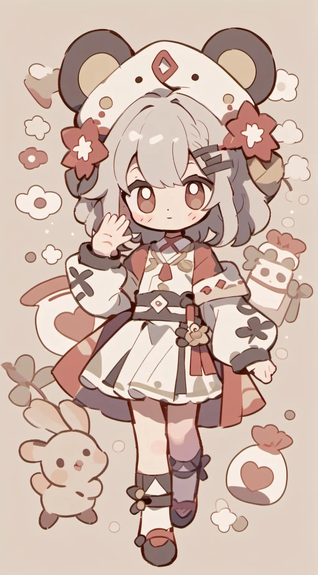 ai character: Spring background