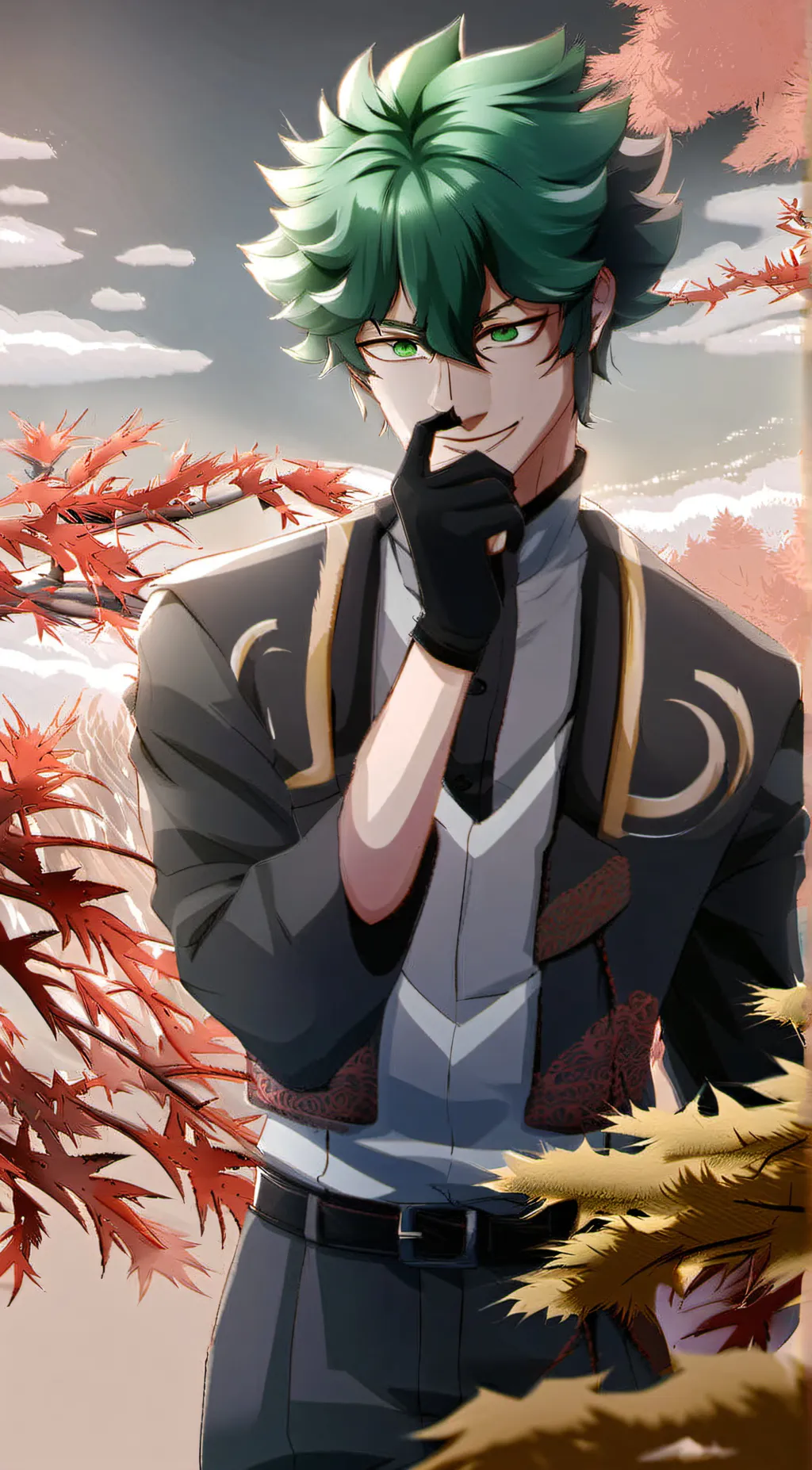 ai character: Deku background