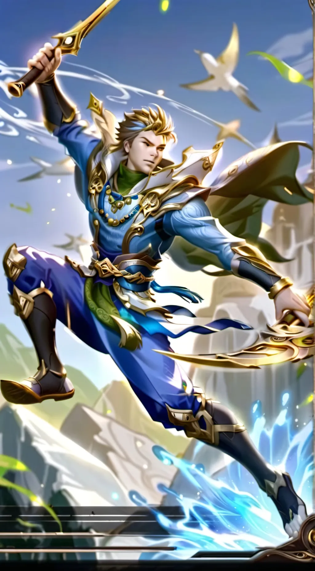 ai character: alucard  lightbom background