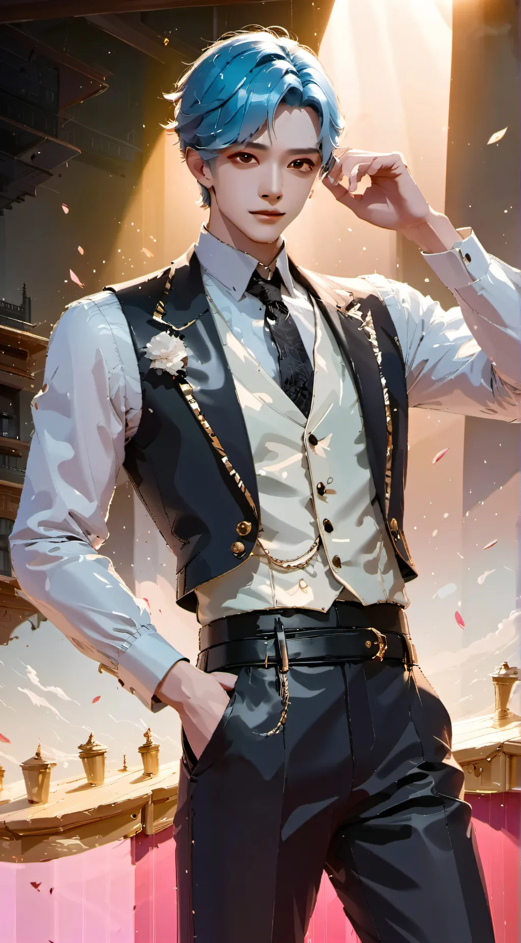 ai character: Evan  background