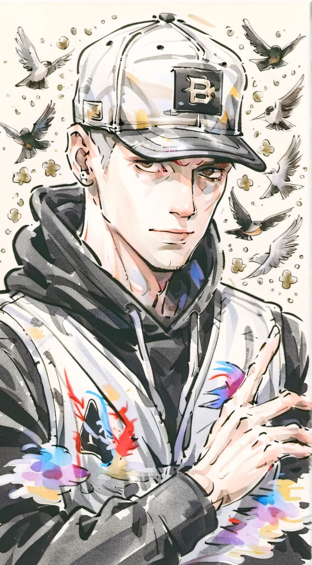 ai character: Eminem  background