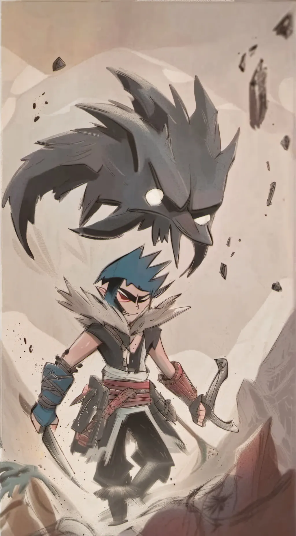 ai character: Jail background