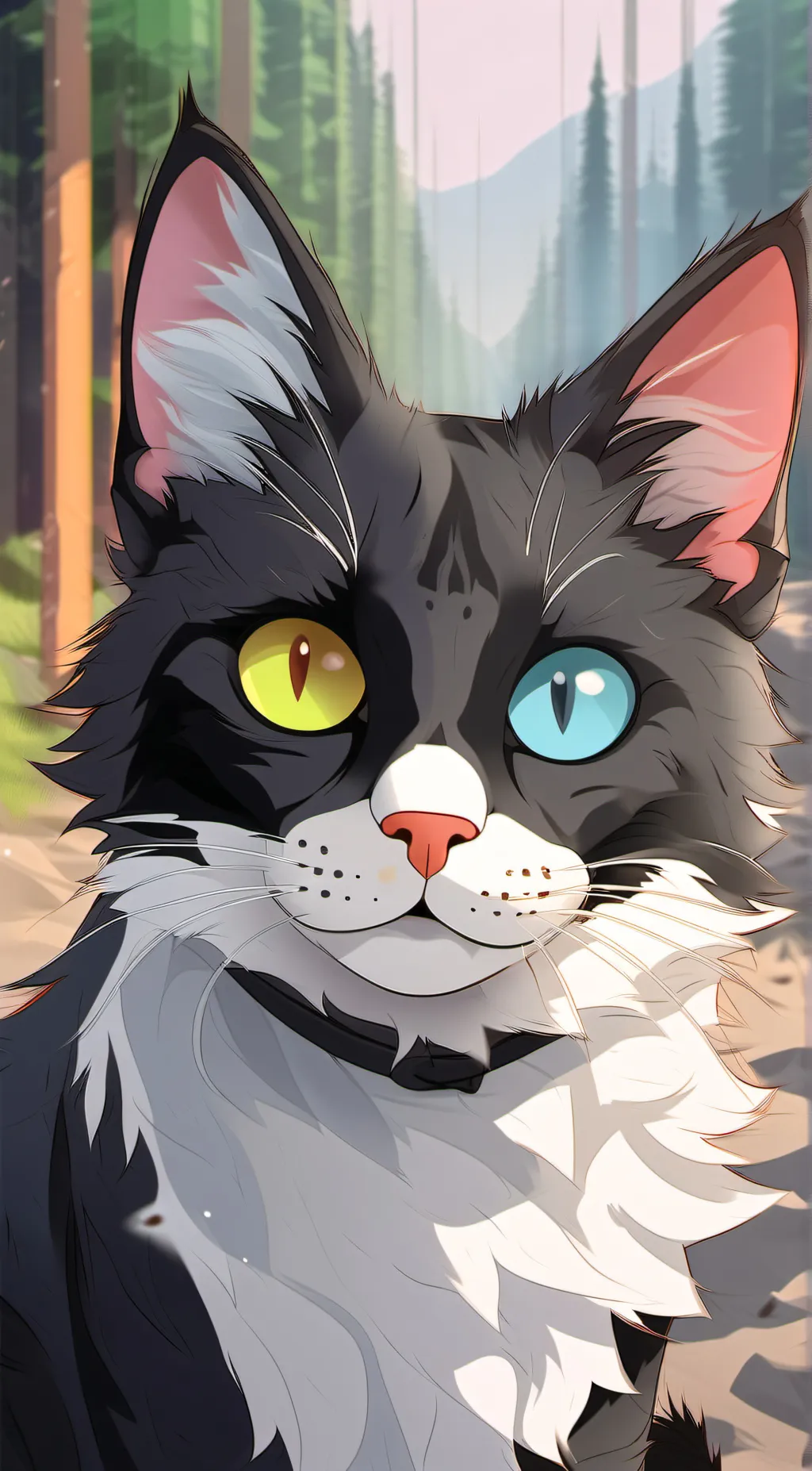 ai character: stray cat background