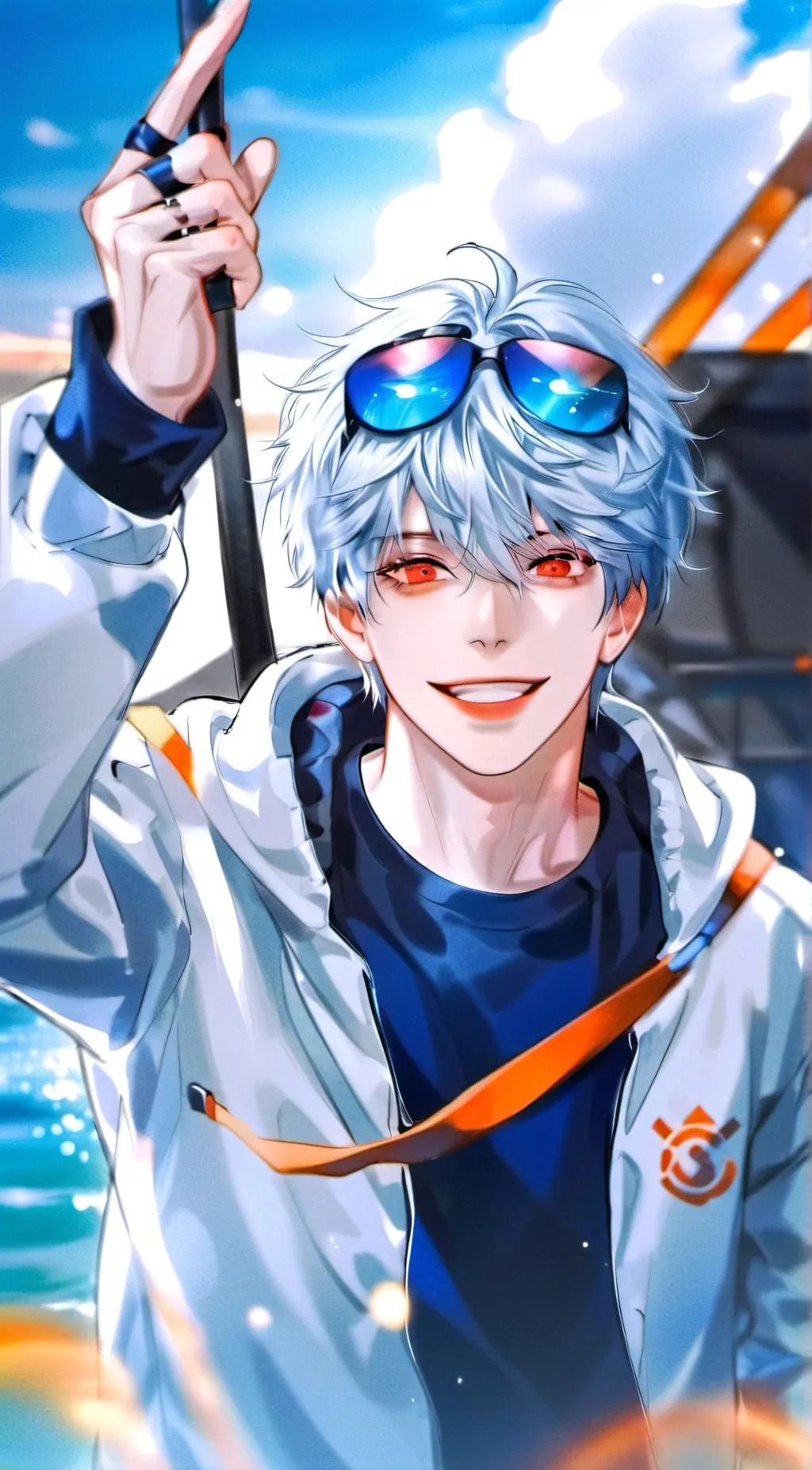 ai character: Saturo Gojo  background