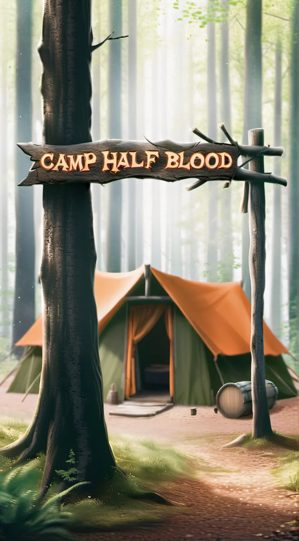 ai character: Camp Half-Blood background