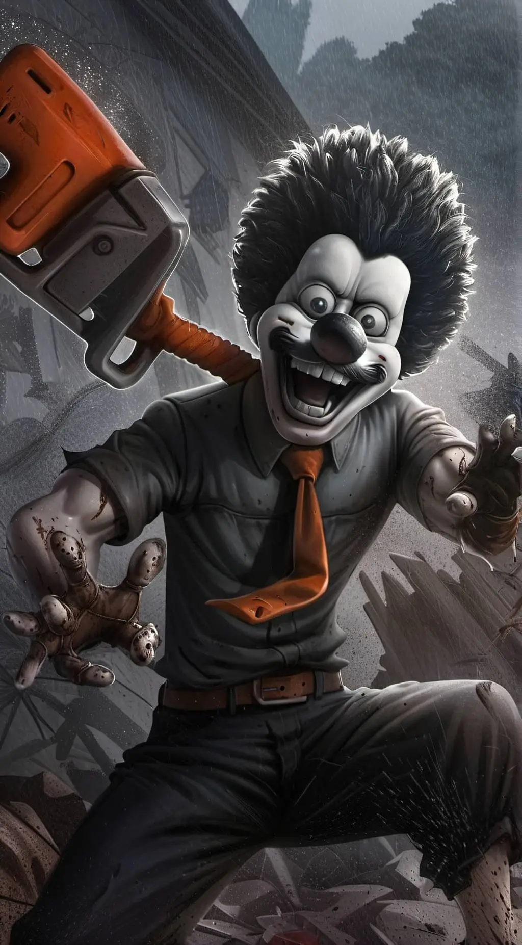 ai character: Scary movie family background