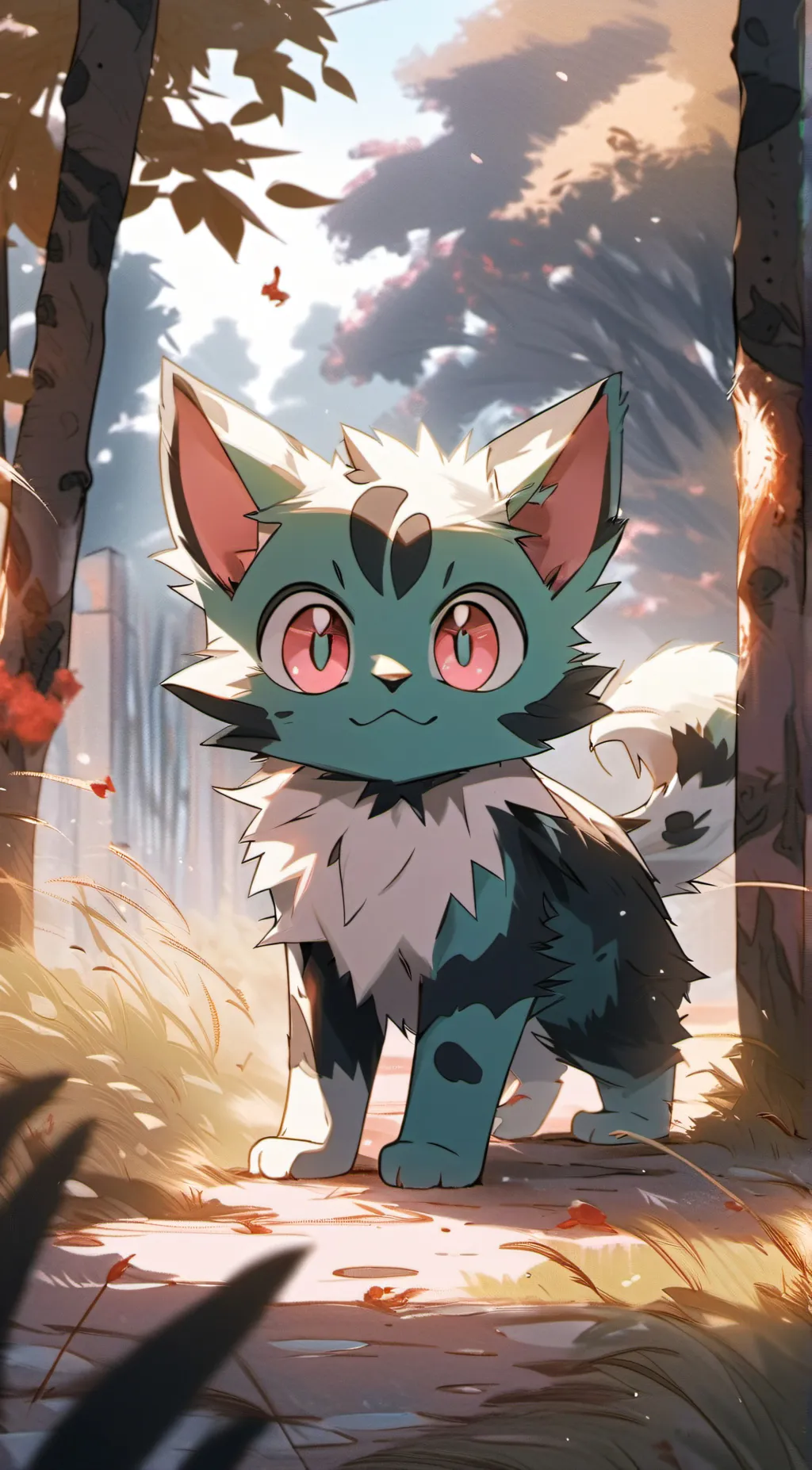 ai character: Sprigatito  background