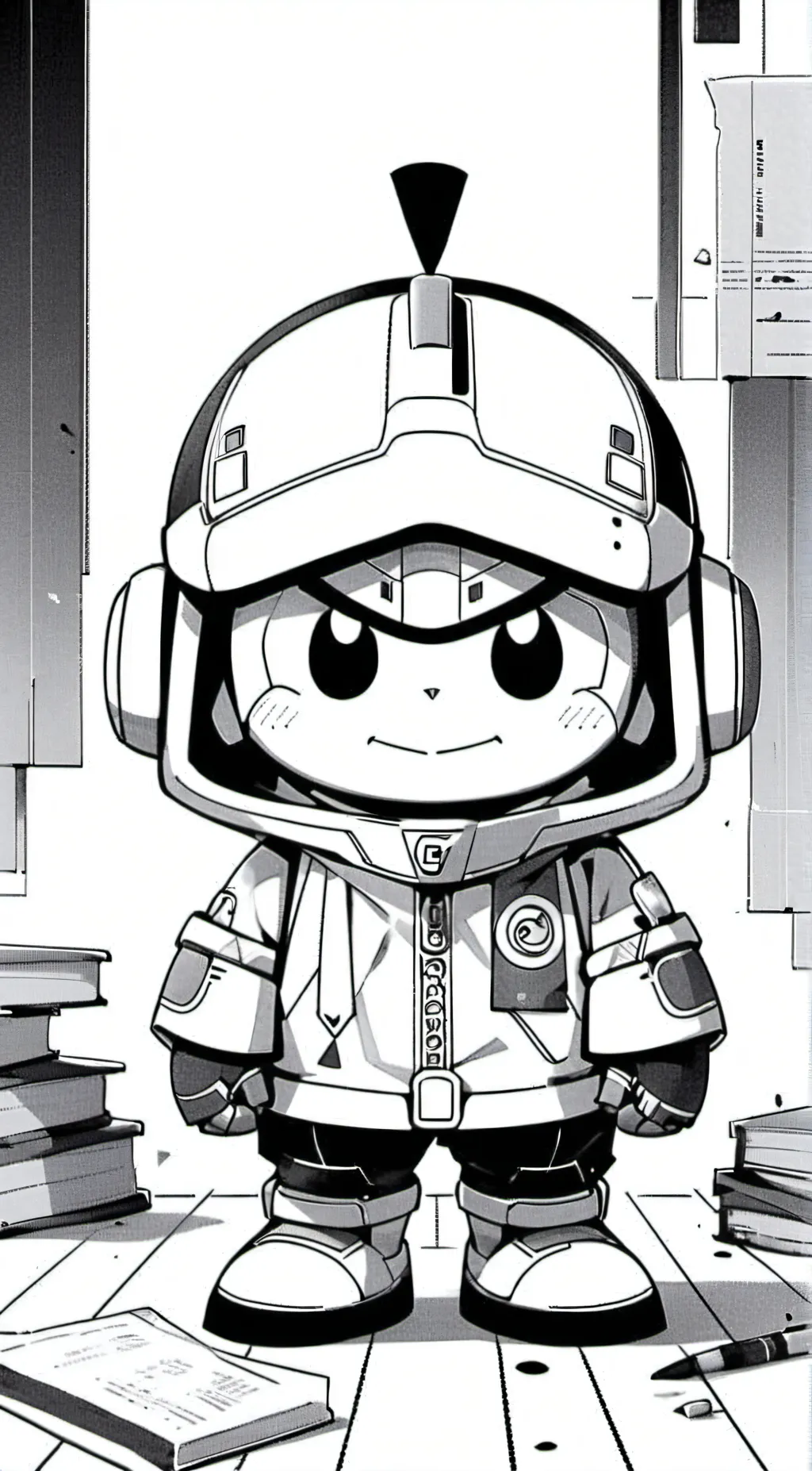 ai character: dededede background