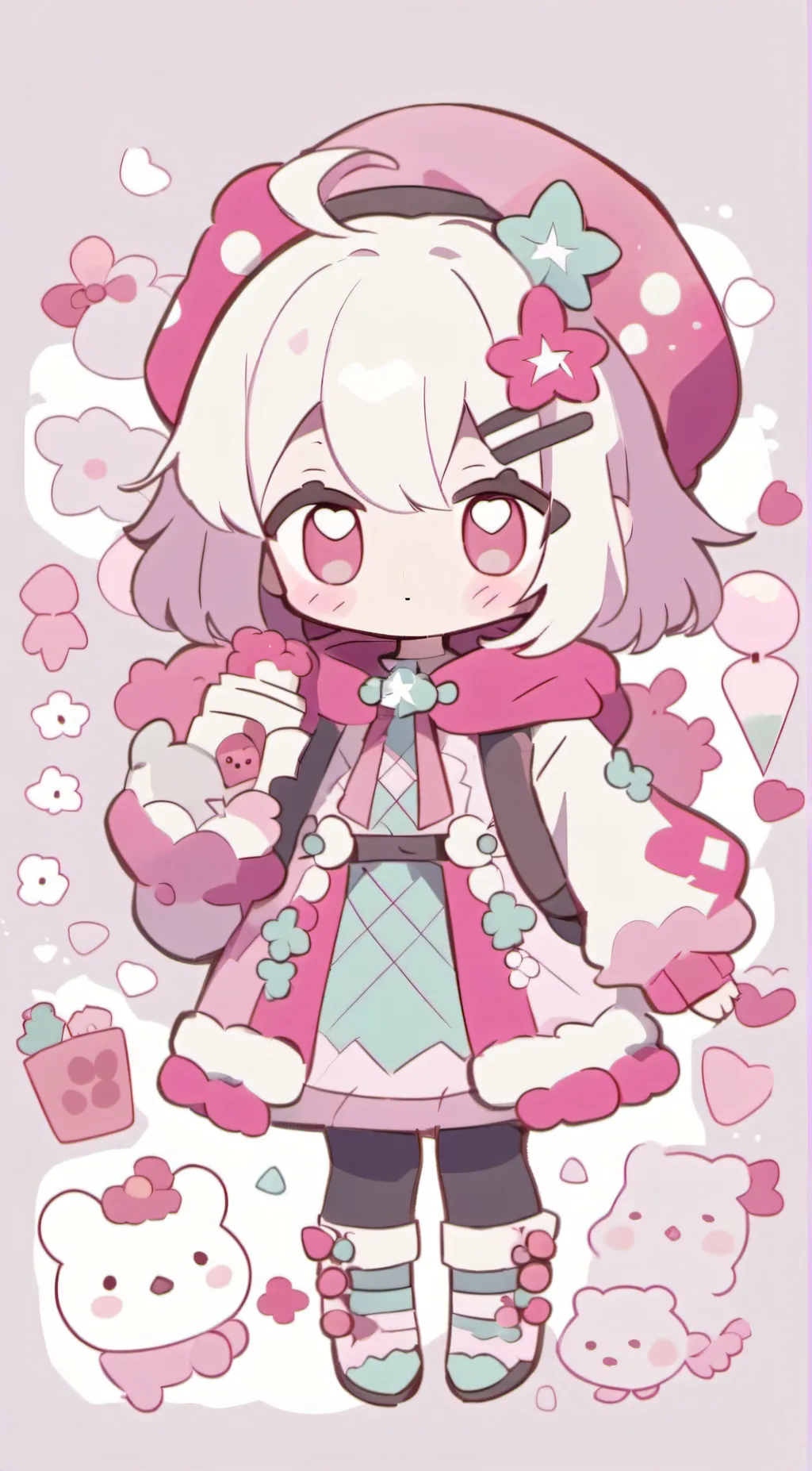ai character: strawberry elise background