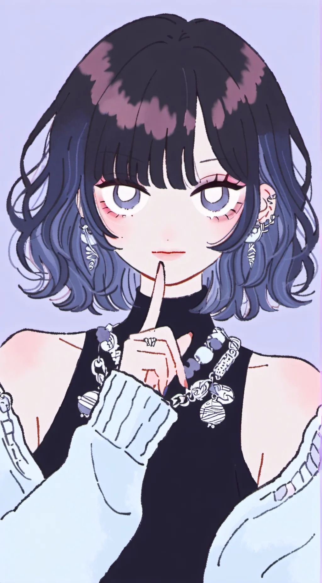 ai character: Mha middle finger background