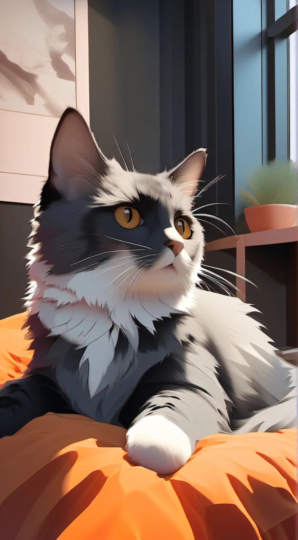 ai character: Luna background