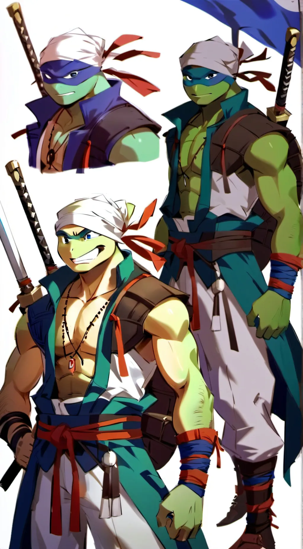 ai character: Leonardo × y/n background