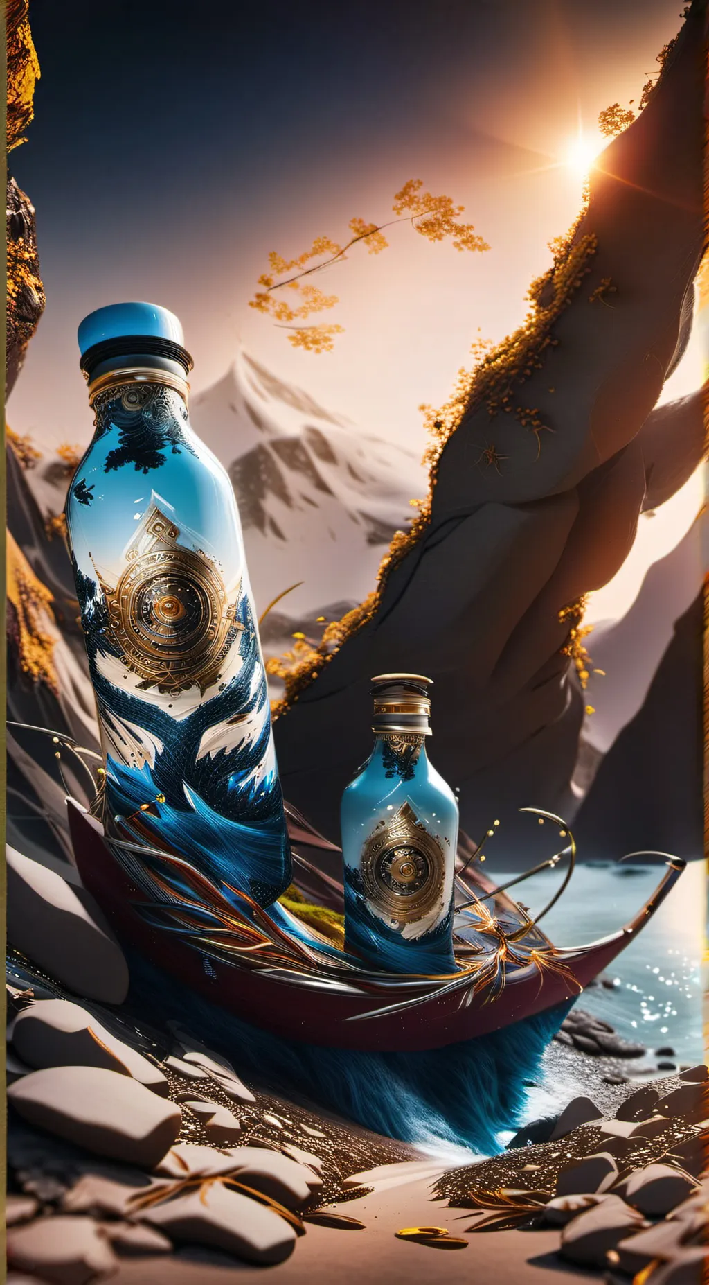 ai character: Water 💦💀 background