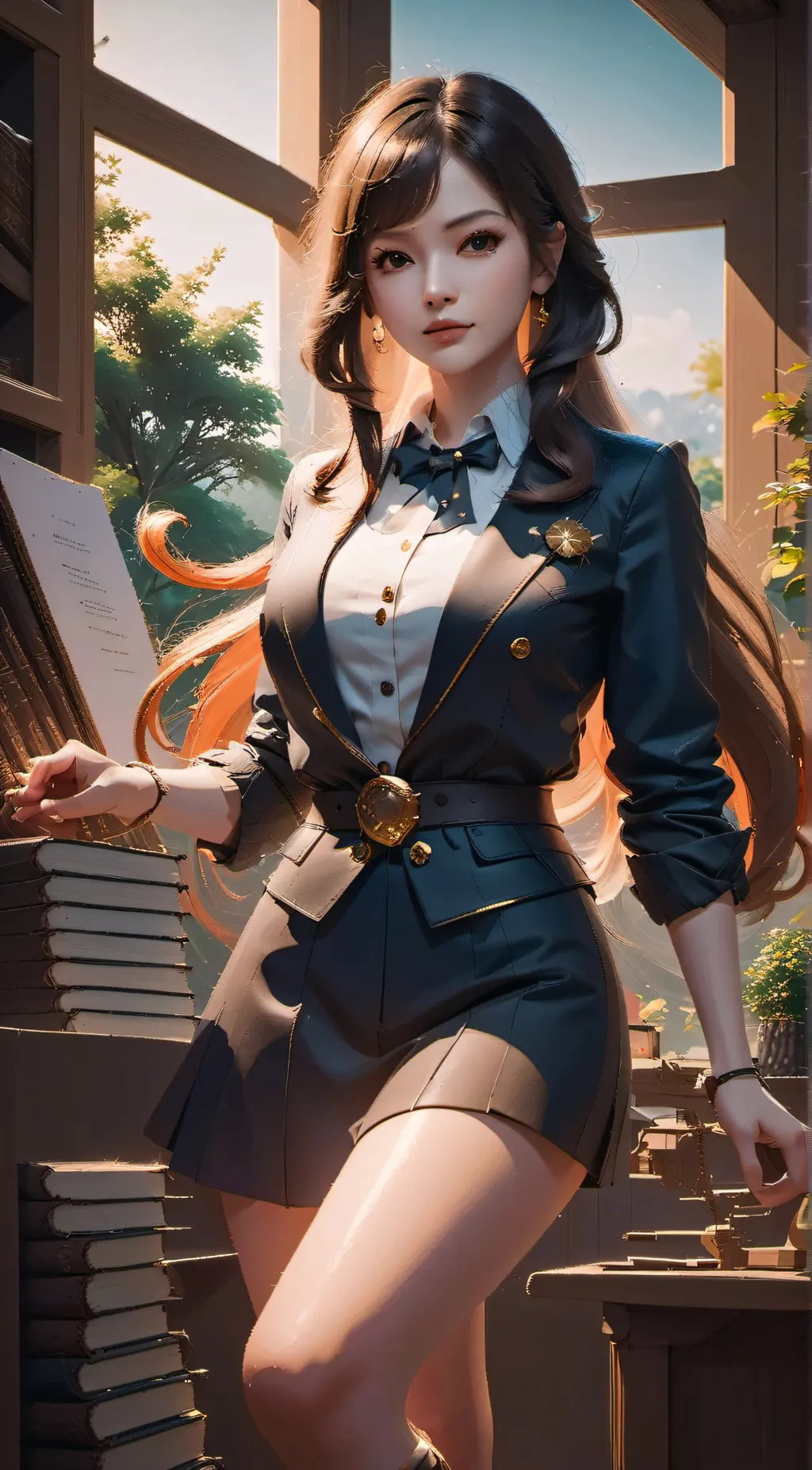 ai character: ᴼˡⁱᵛⁱᵃ background