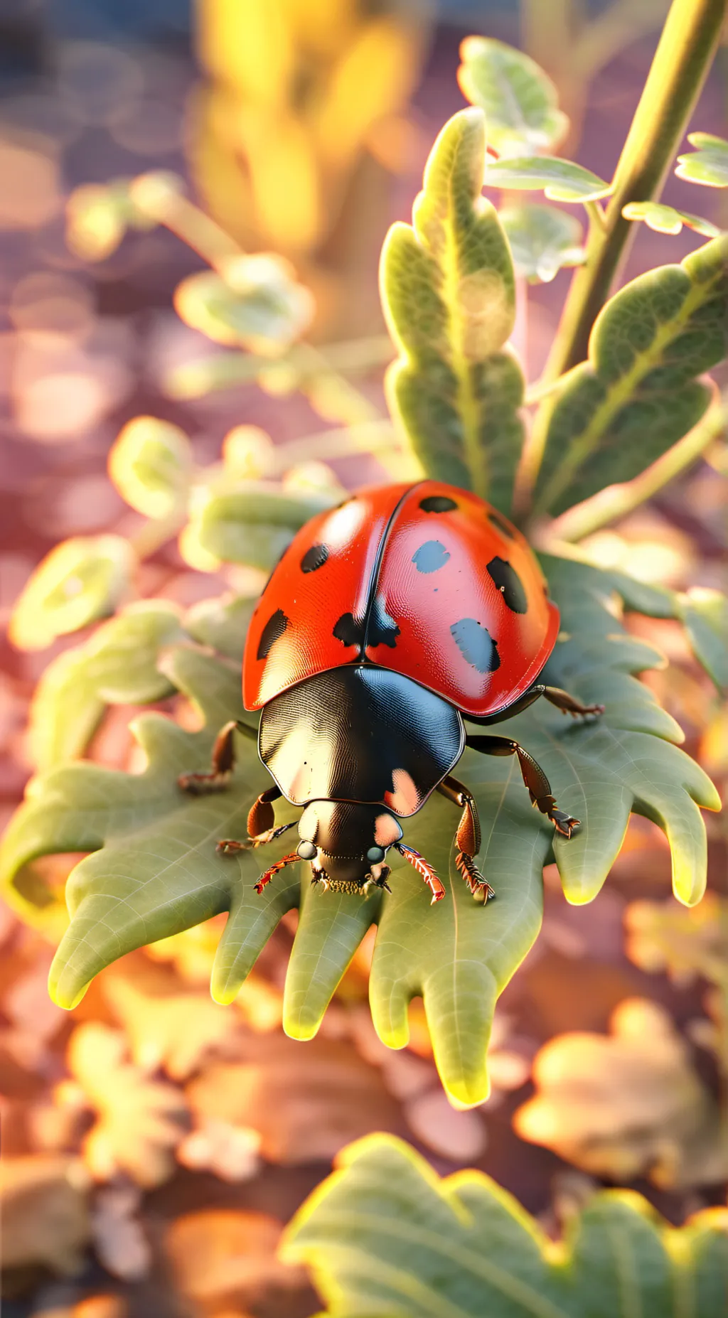 ai character: lady bug background