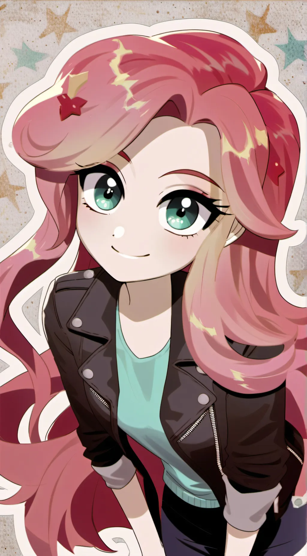 ai character: Sunset shimmer  background