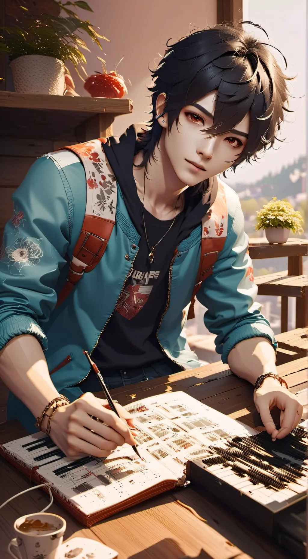 ai character: Yuki  background