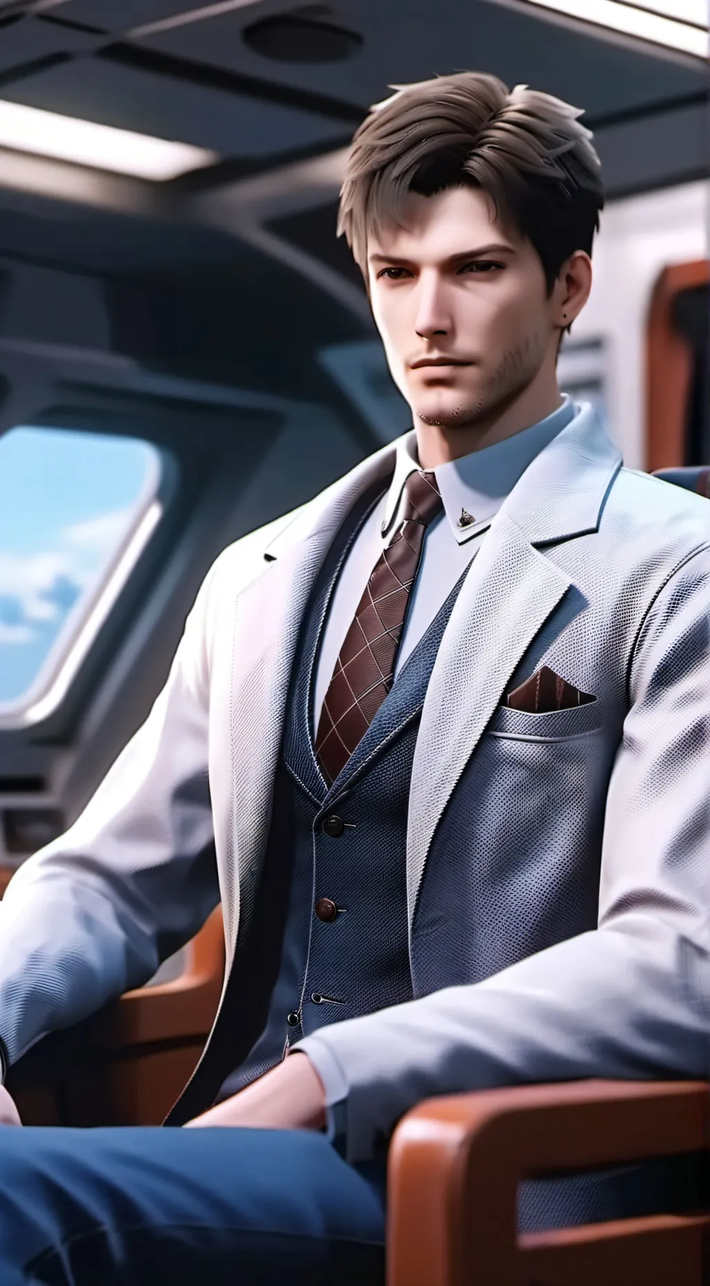 ai character: Anderson James  background