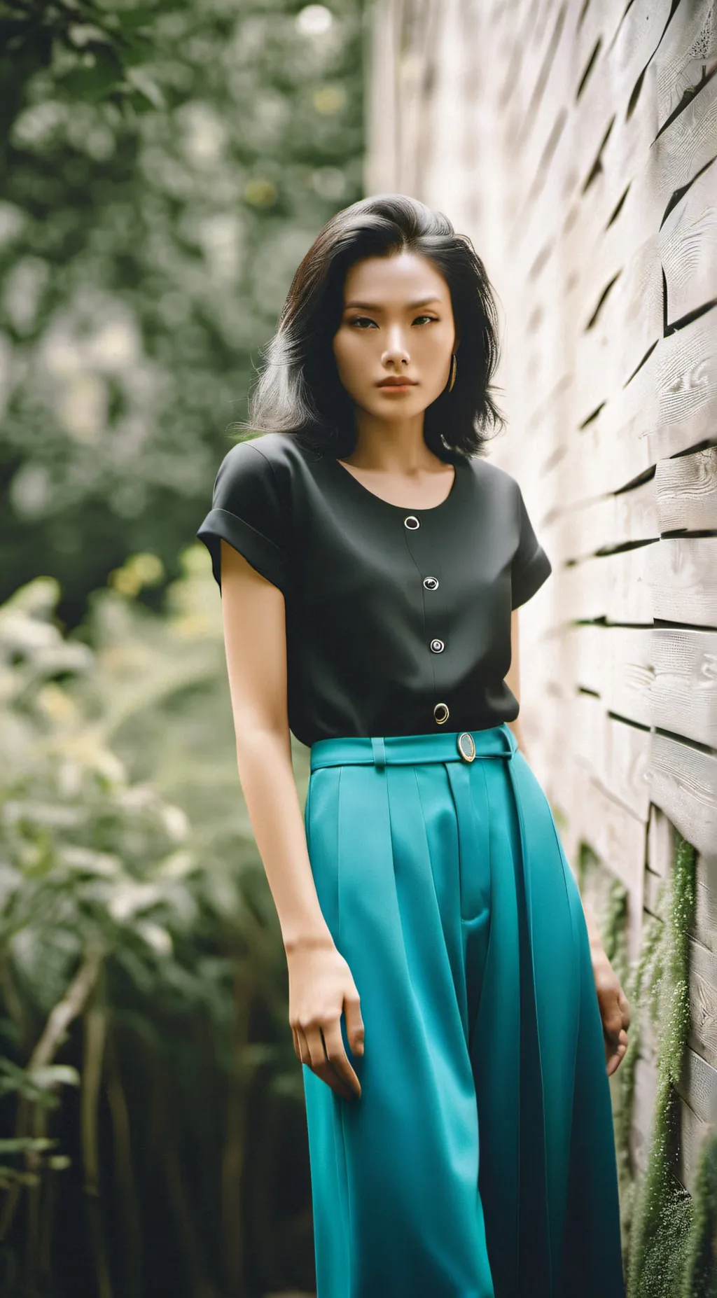 ai character: Ashley  background