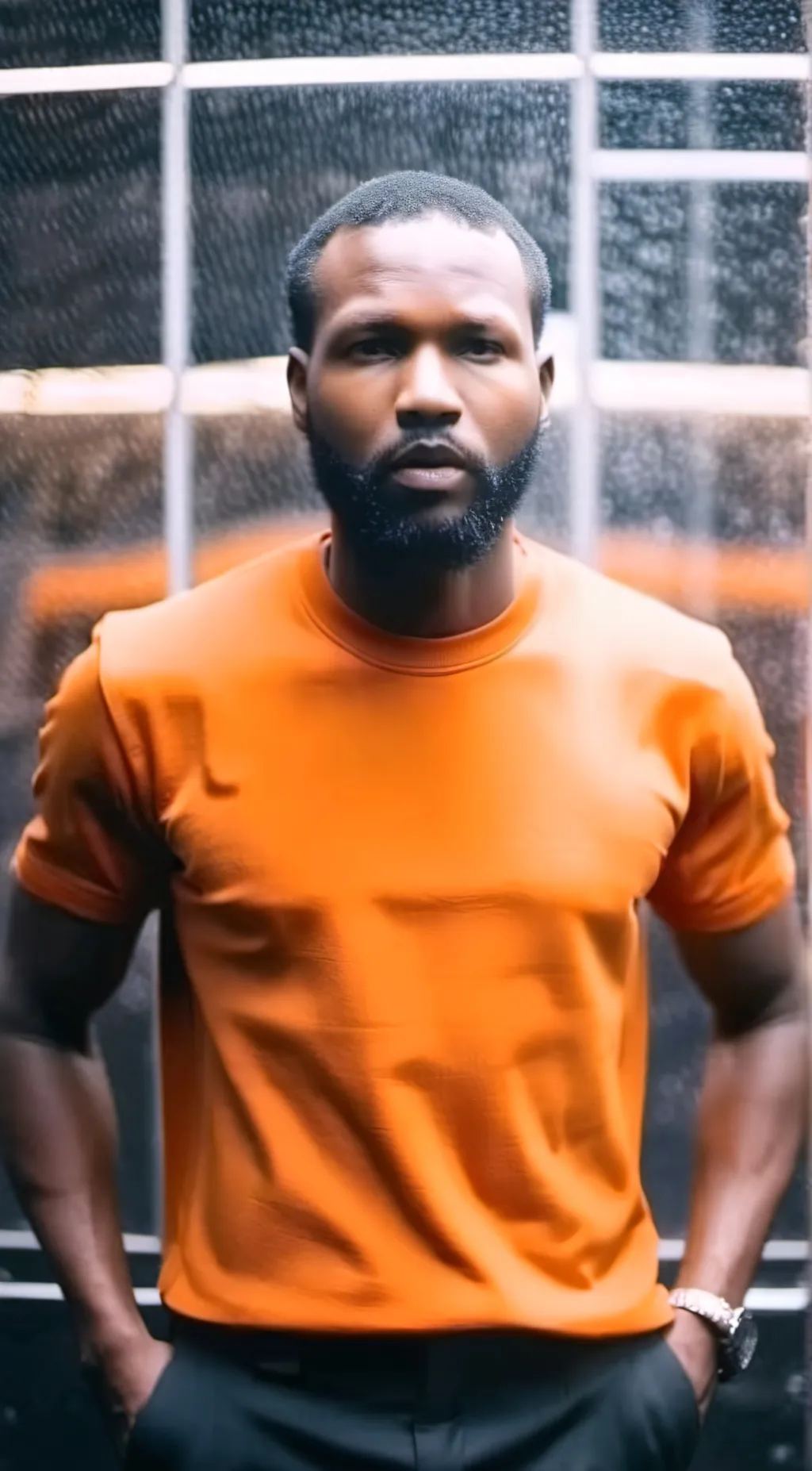 ai character: Man background