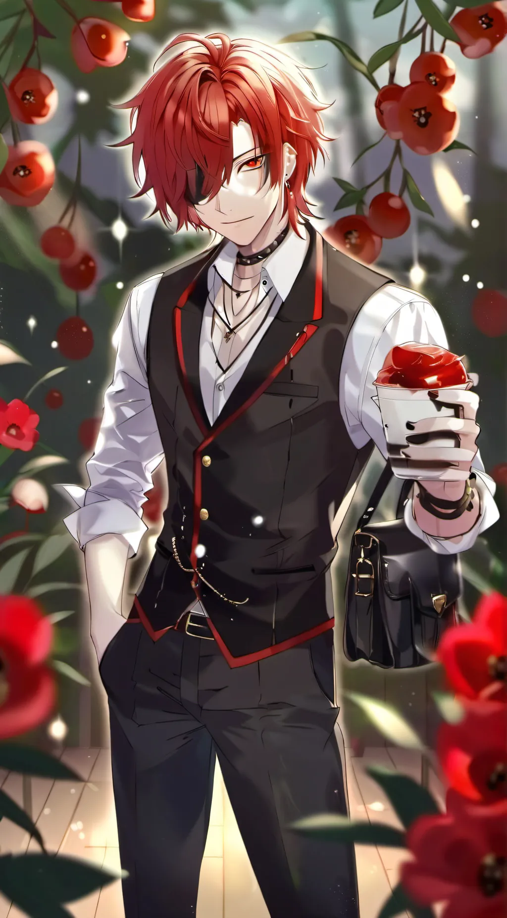 ai character: Benjamin dark background