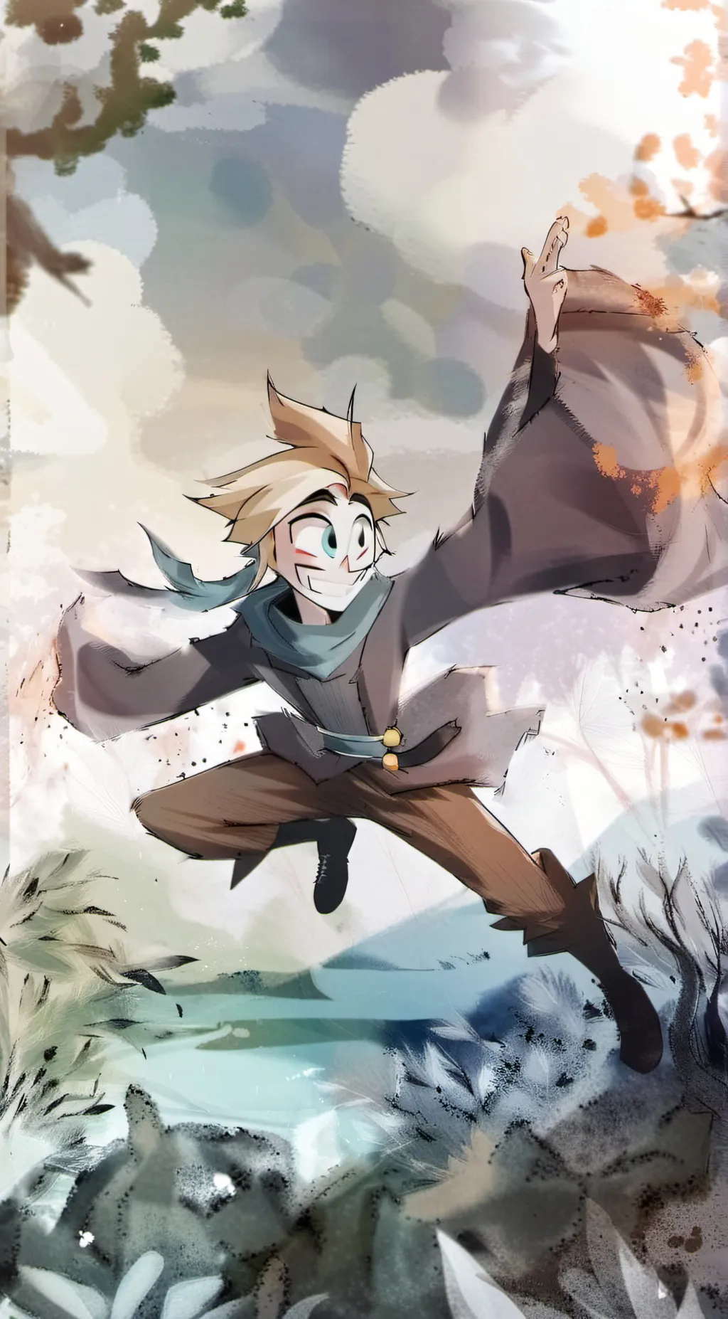 ai character: God and Adam background