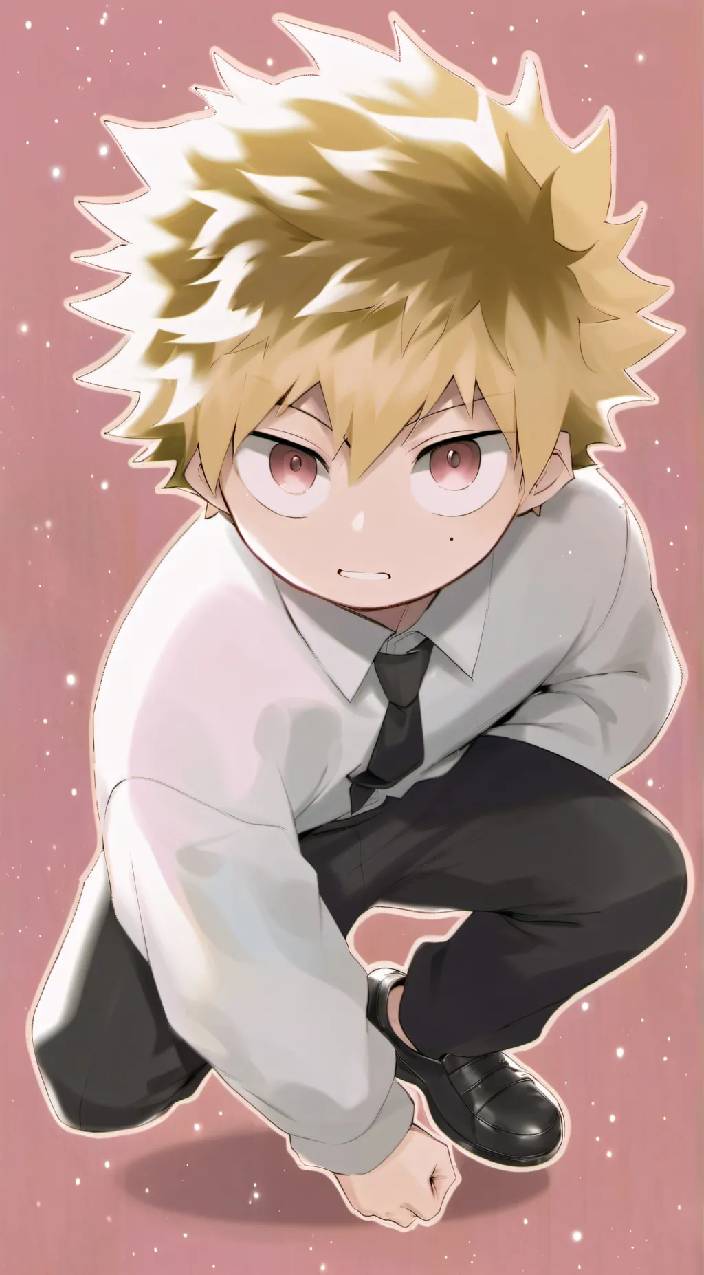 ai character: Mini Bakugo background