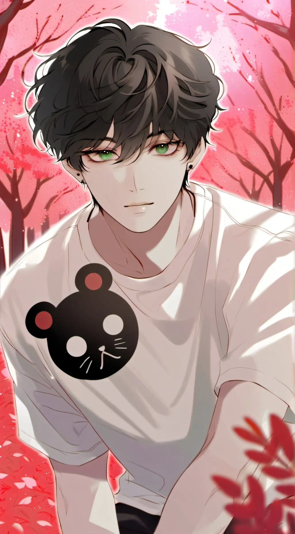 ai character: ginger background