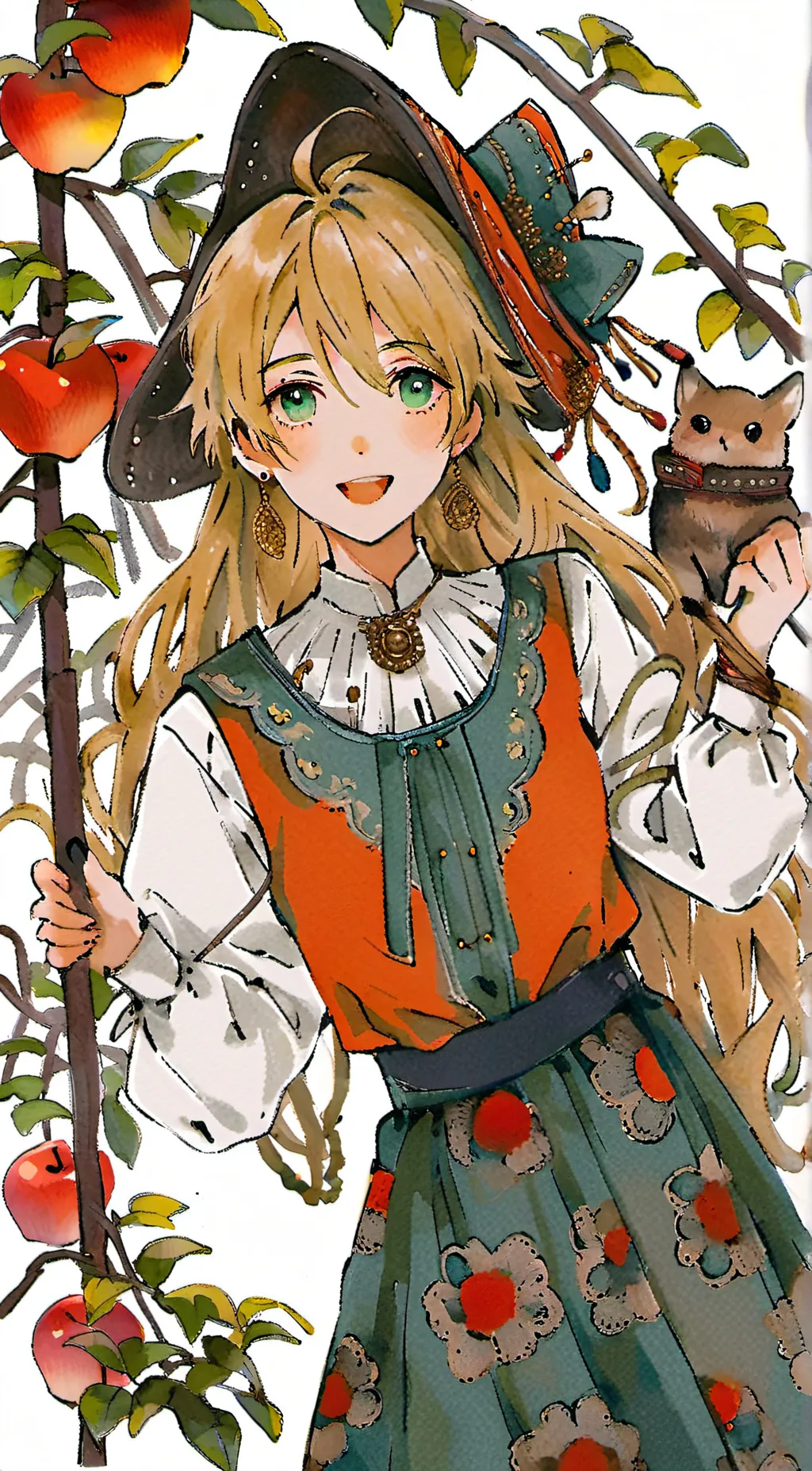 ai character: sick Applejack  background