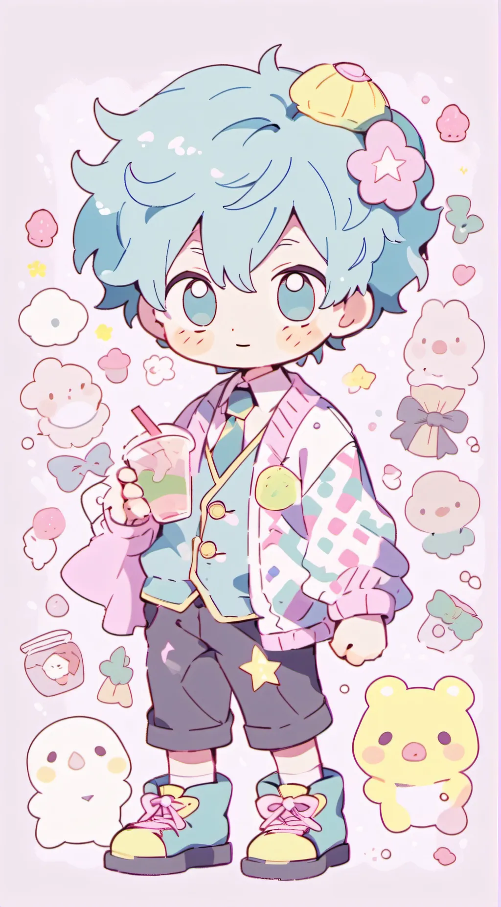 ai character: wally aus  background