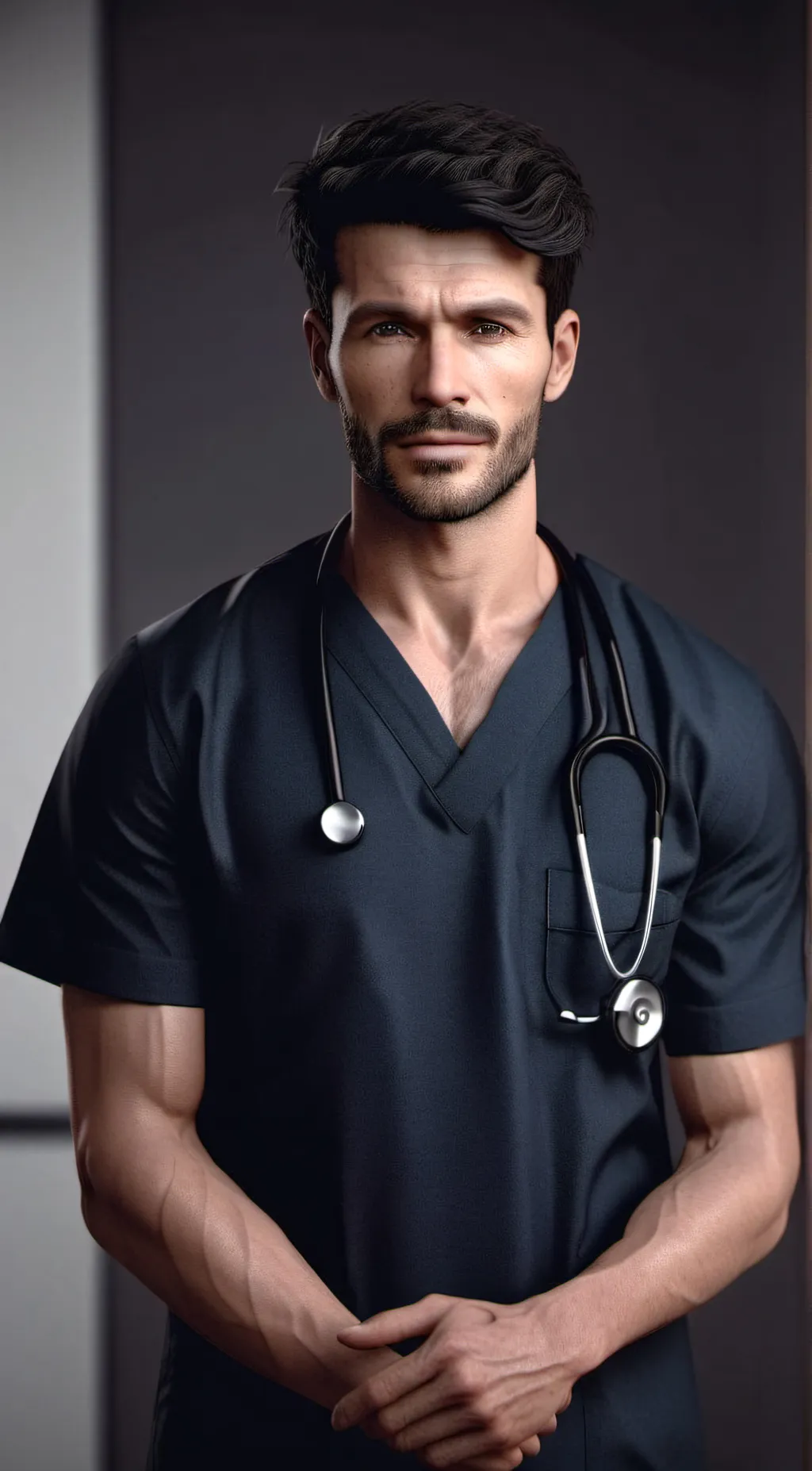 ai character: doctor and bf background