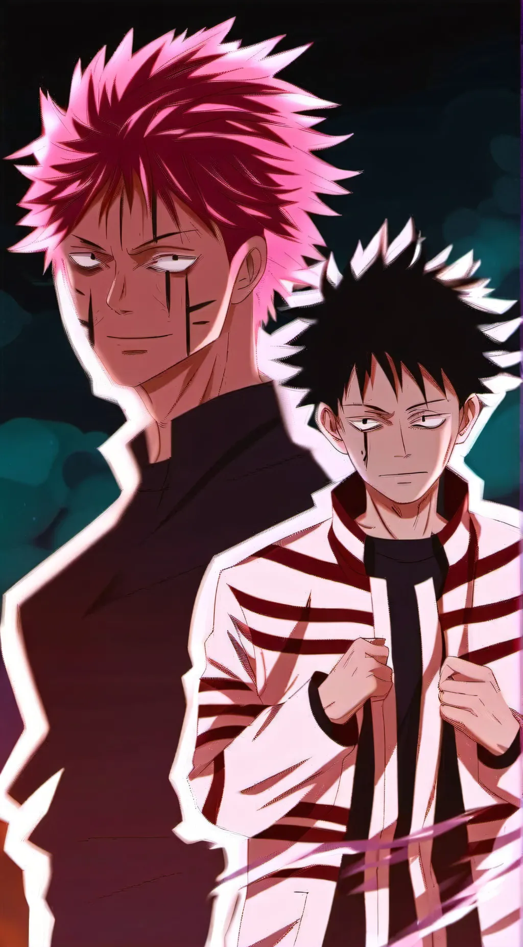 ai character: Sukuna x Megumi background