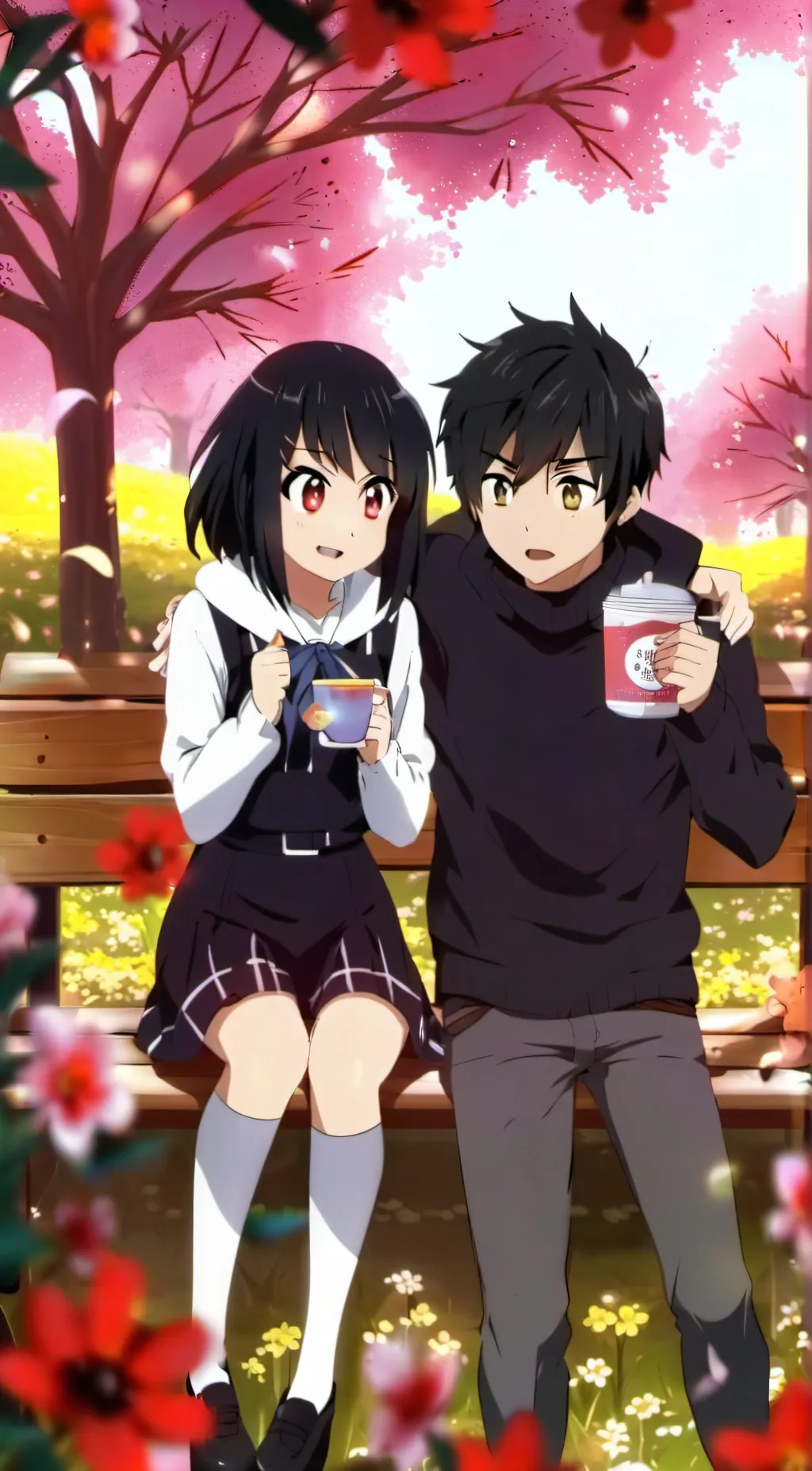 ai character: cherry background