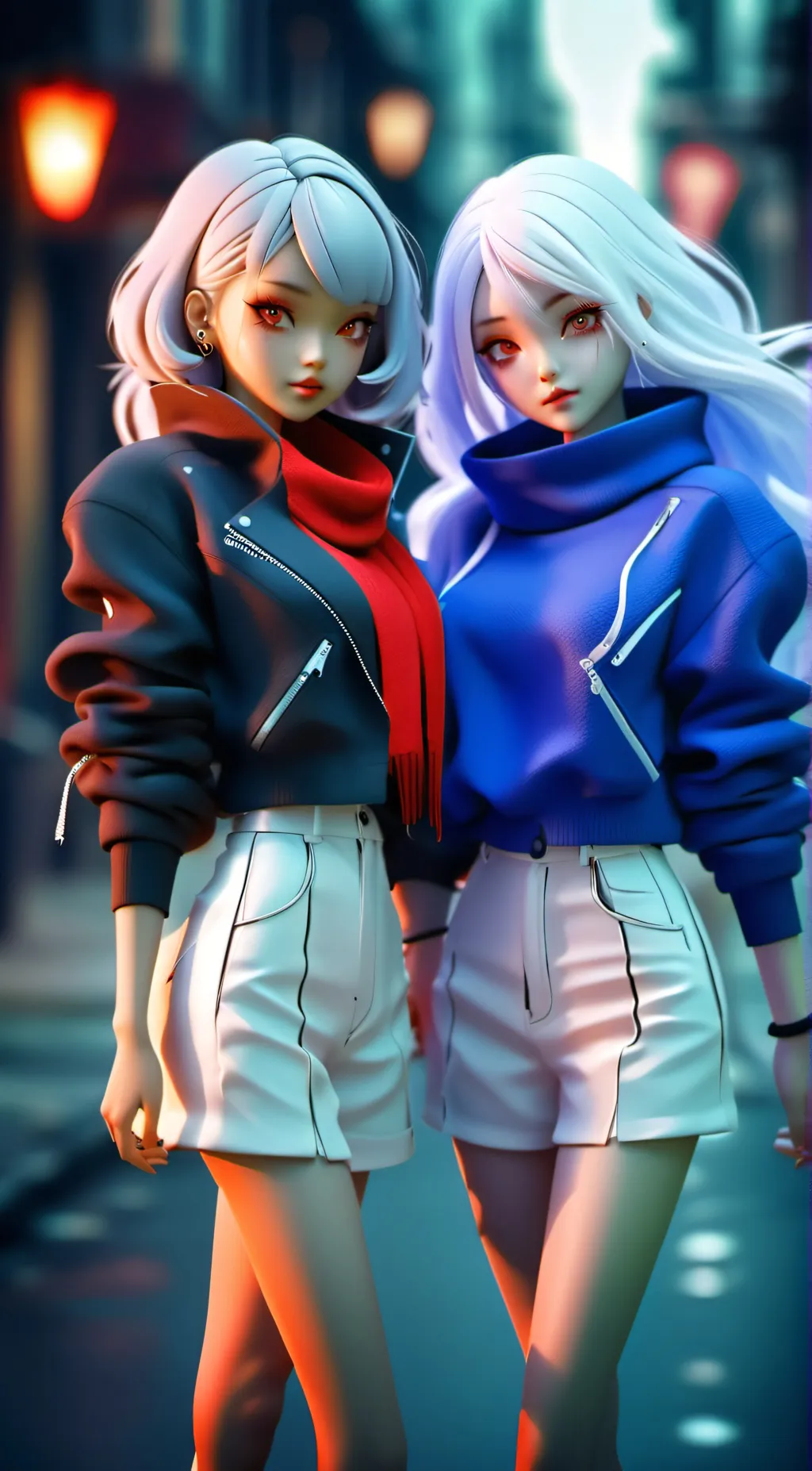 ai character: Viva and Viya  background