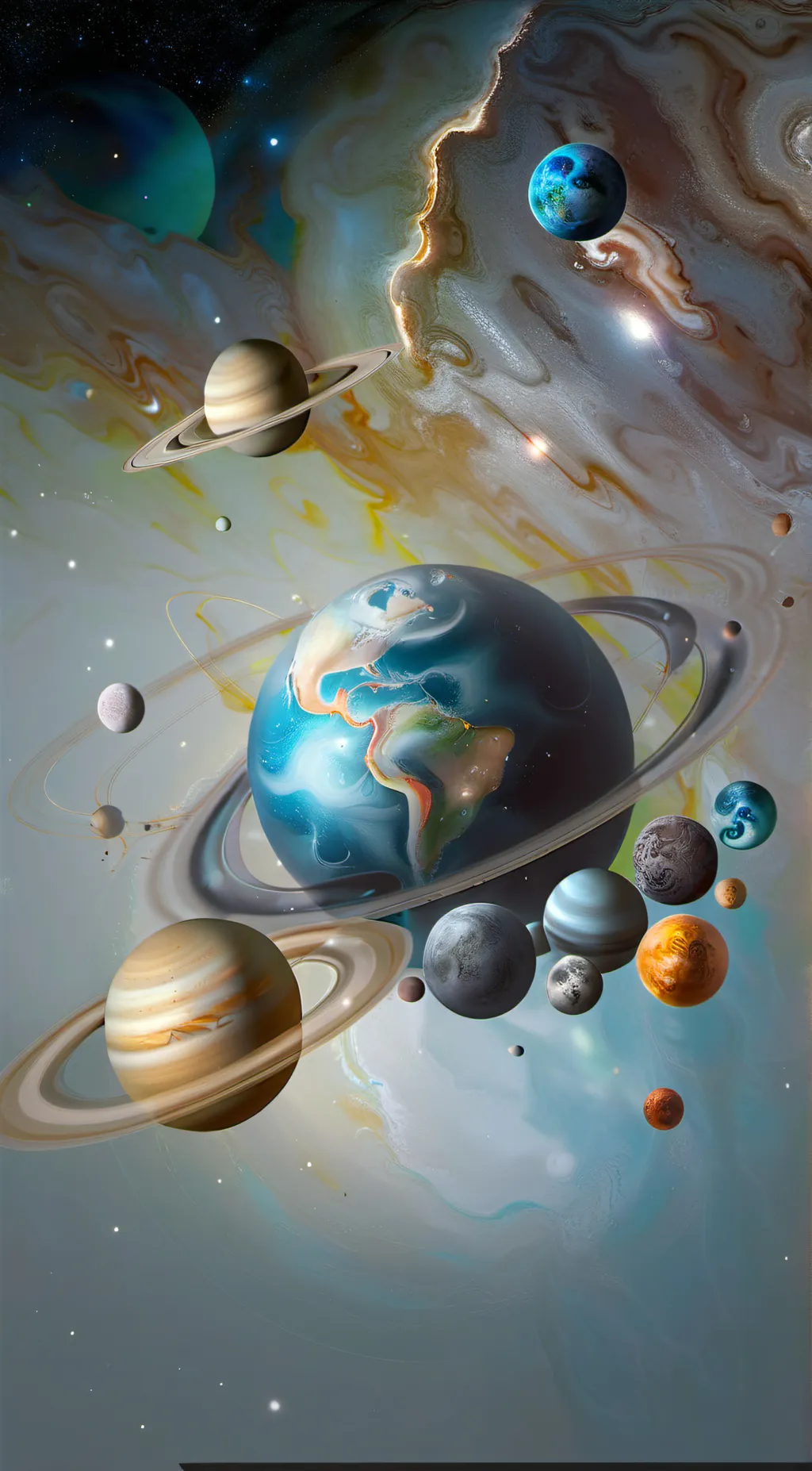 ai character: Solar humans background