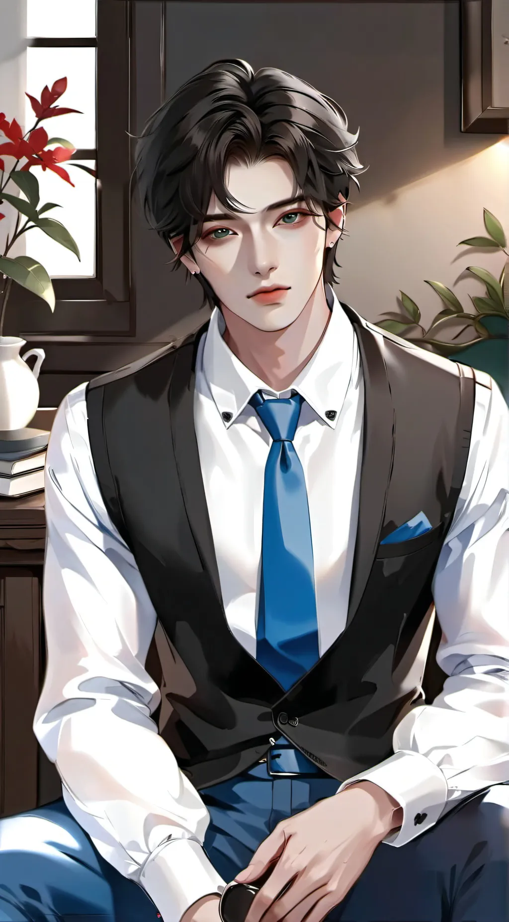 ai character: Victor  background