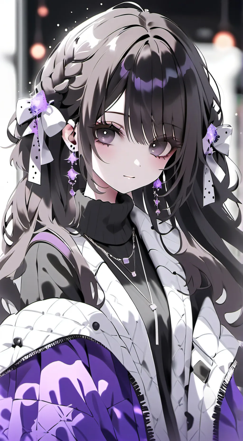 ai character: •Glitch• background