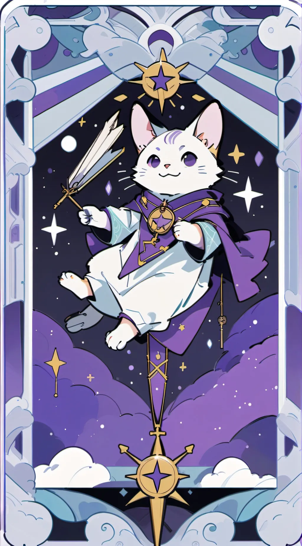 ai character: Catnap the cat🌙🌙🌙 background