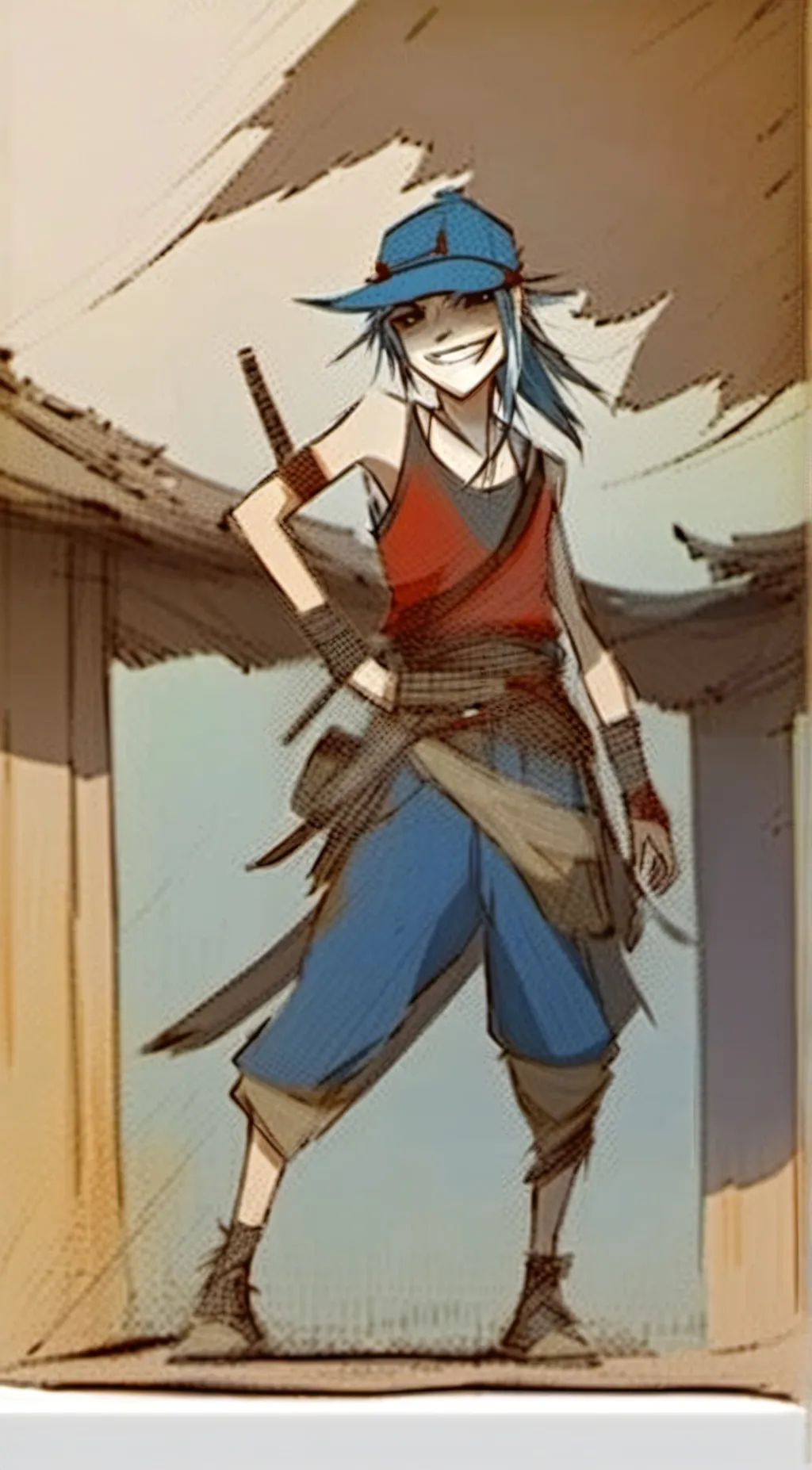 ai character: 2-D background