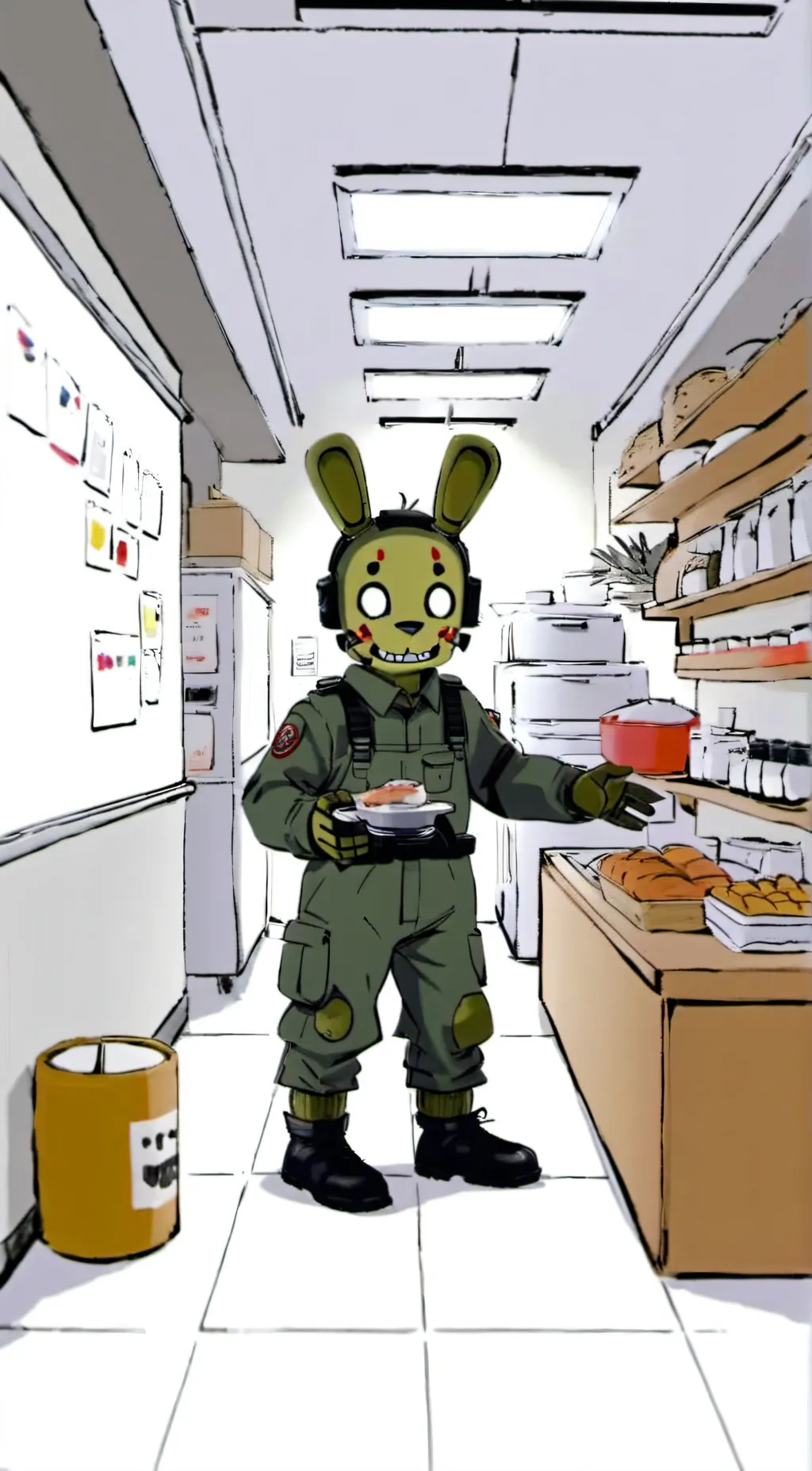 ai character: Springtrap background
