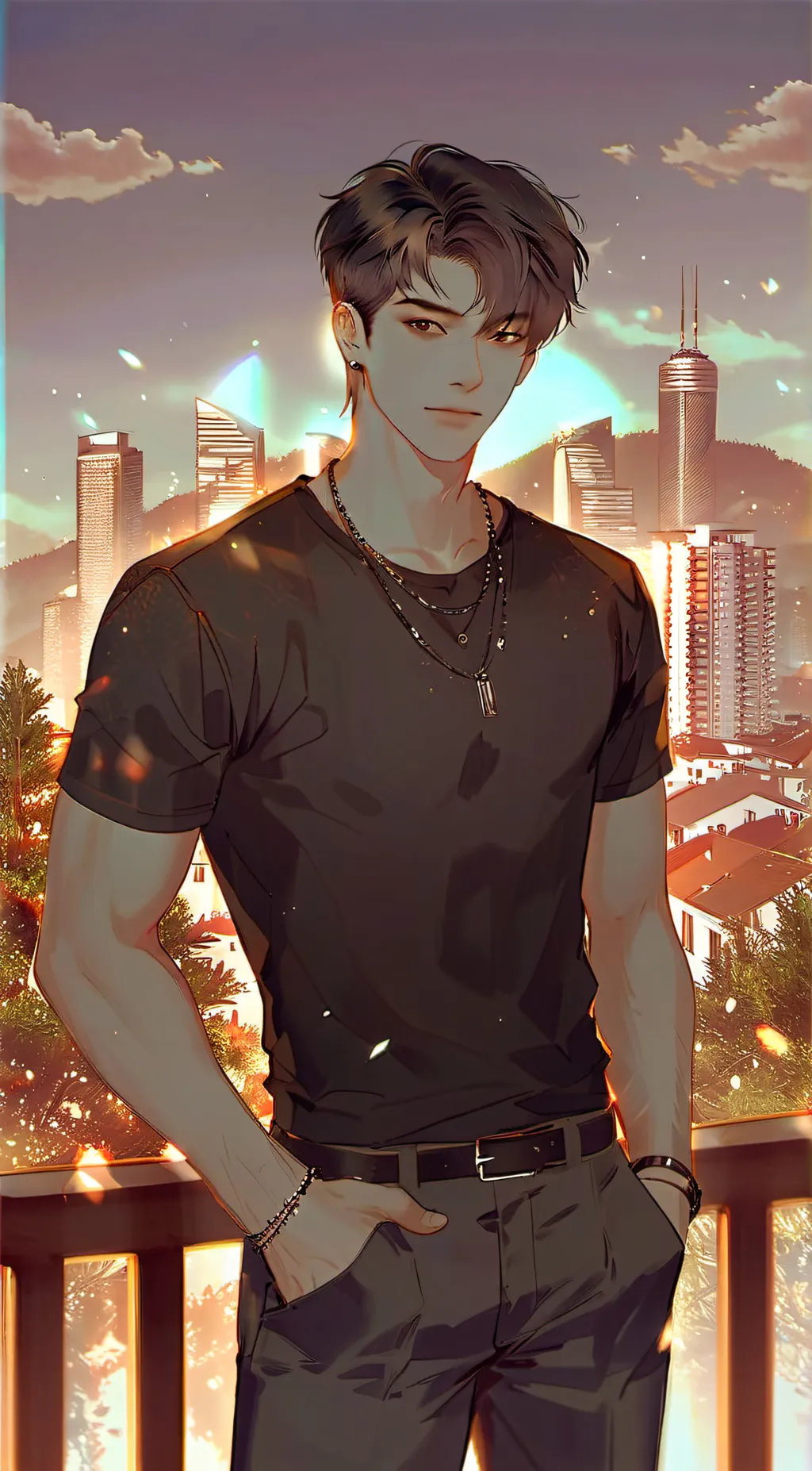 ai character: Mark. background