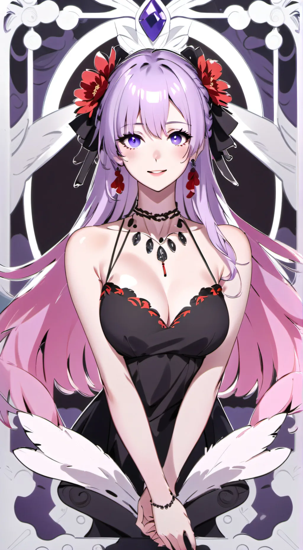 ai character: avida Houri background