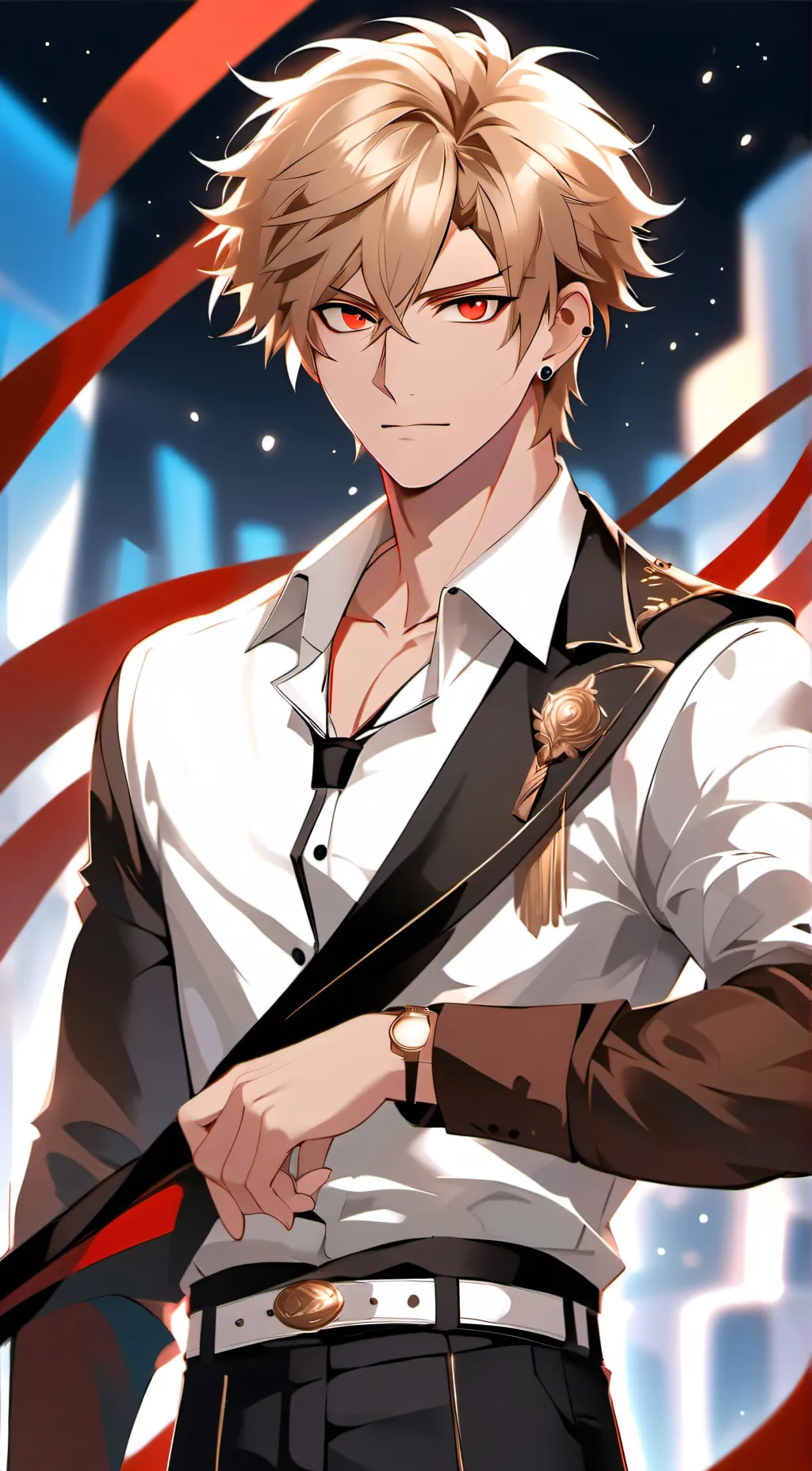 ai character: Katsuki bakugo background
