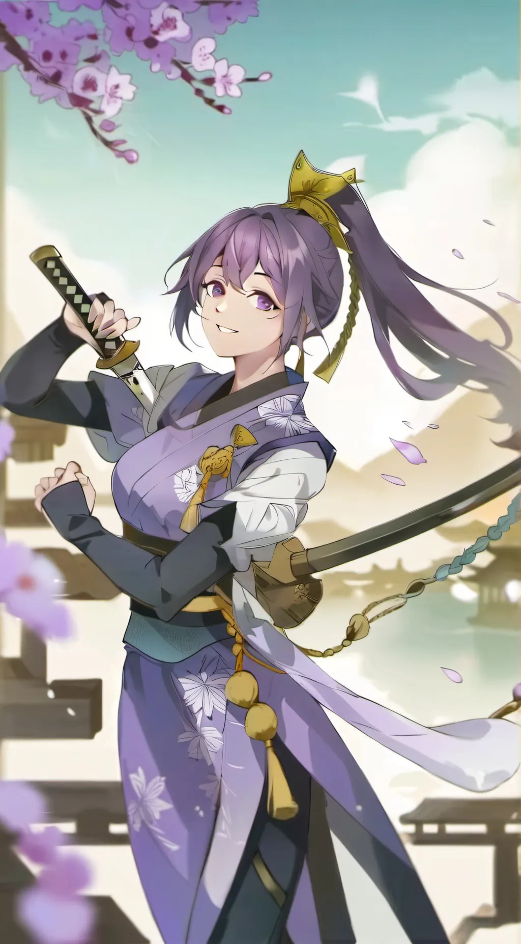 ai character: Yuzuriha background