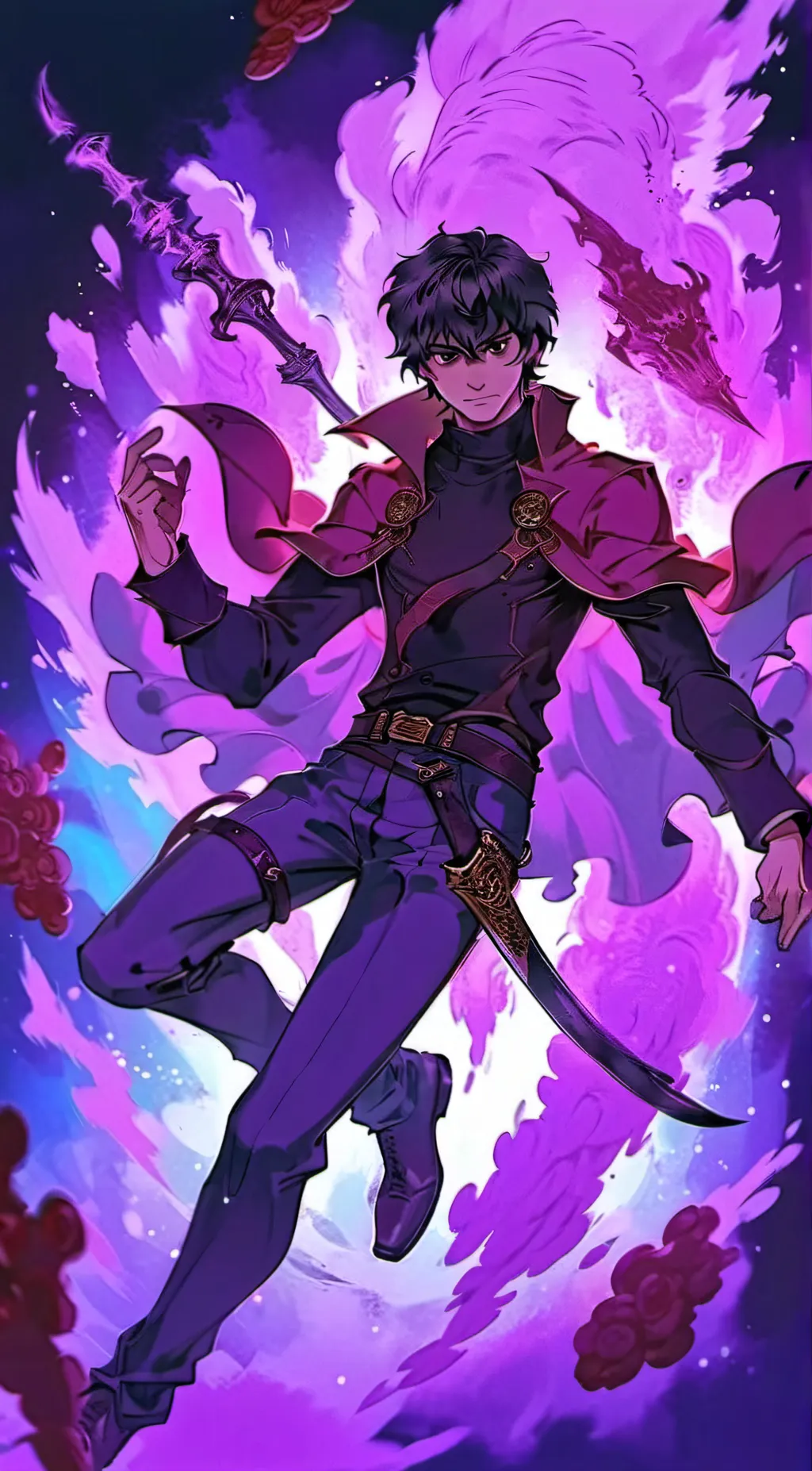 ai character: Nico Di Angelo background