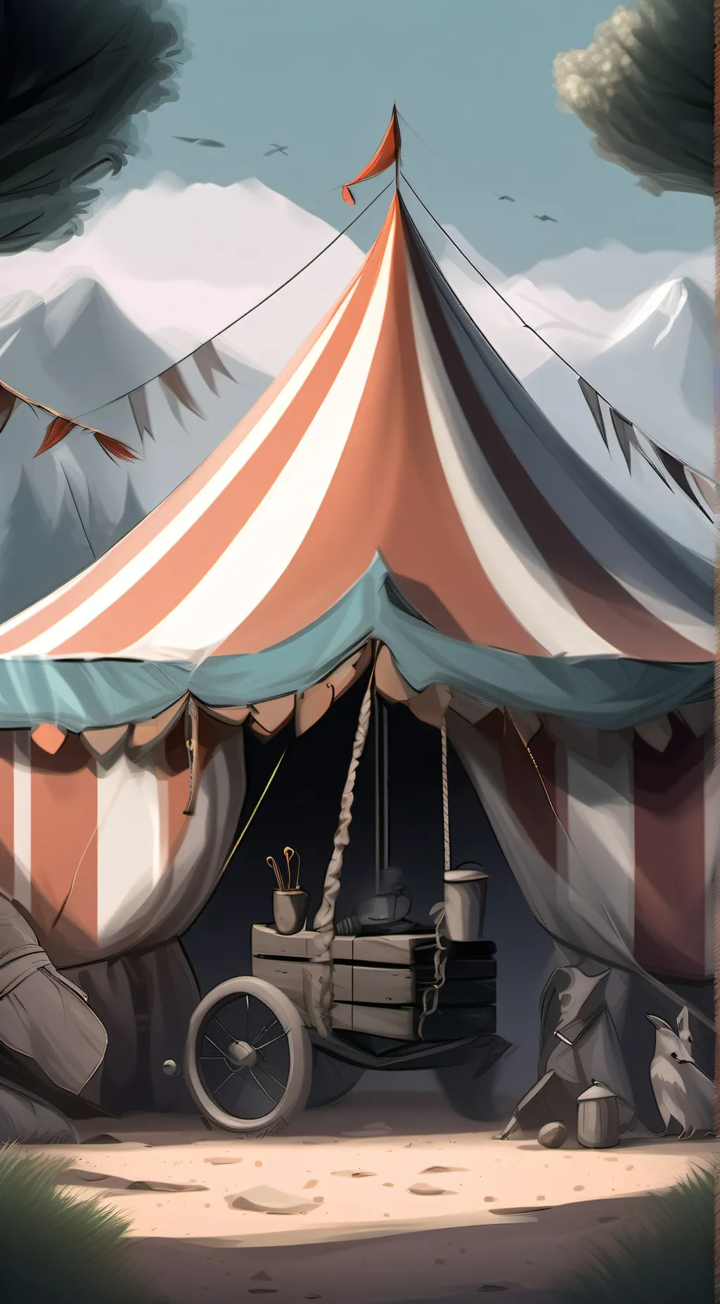 ai character: TADC but drunk background